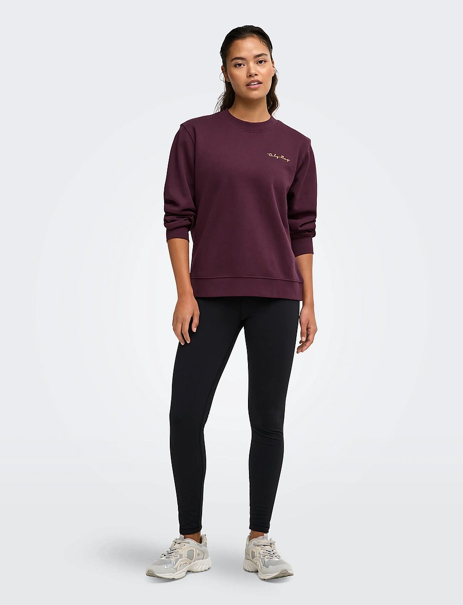 Only Play - ONPACE ON LS LOOSE BRUSH SWT - tops - winetasting - 4