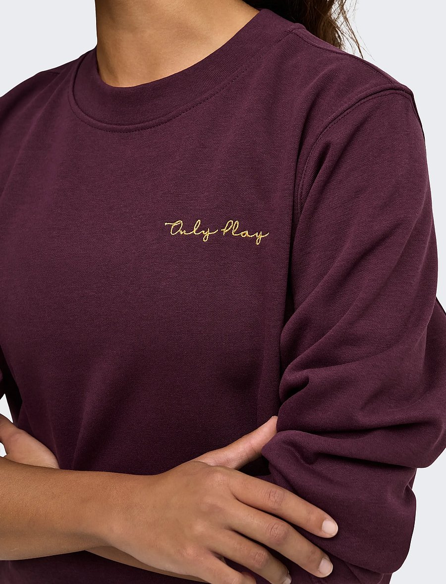 Only Play - ONPACE ON LS LOOSE BRUSH SWT - tops - winetasting - 5