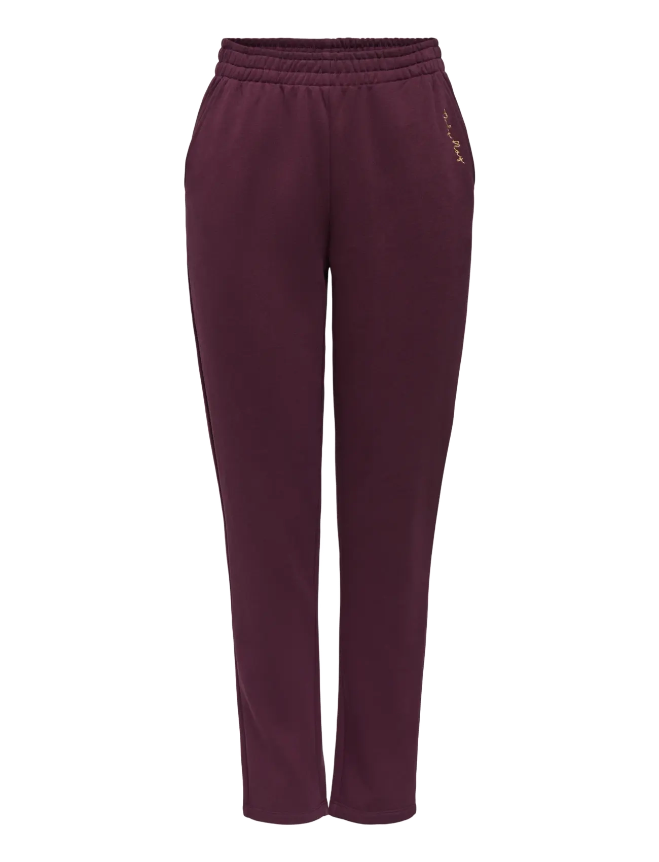 Only Play ONPACE MW BRUSH TAPPERED SWT PNT - Bottoms - WINETASTING / burgundy