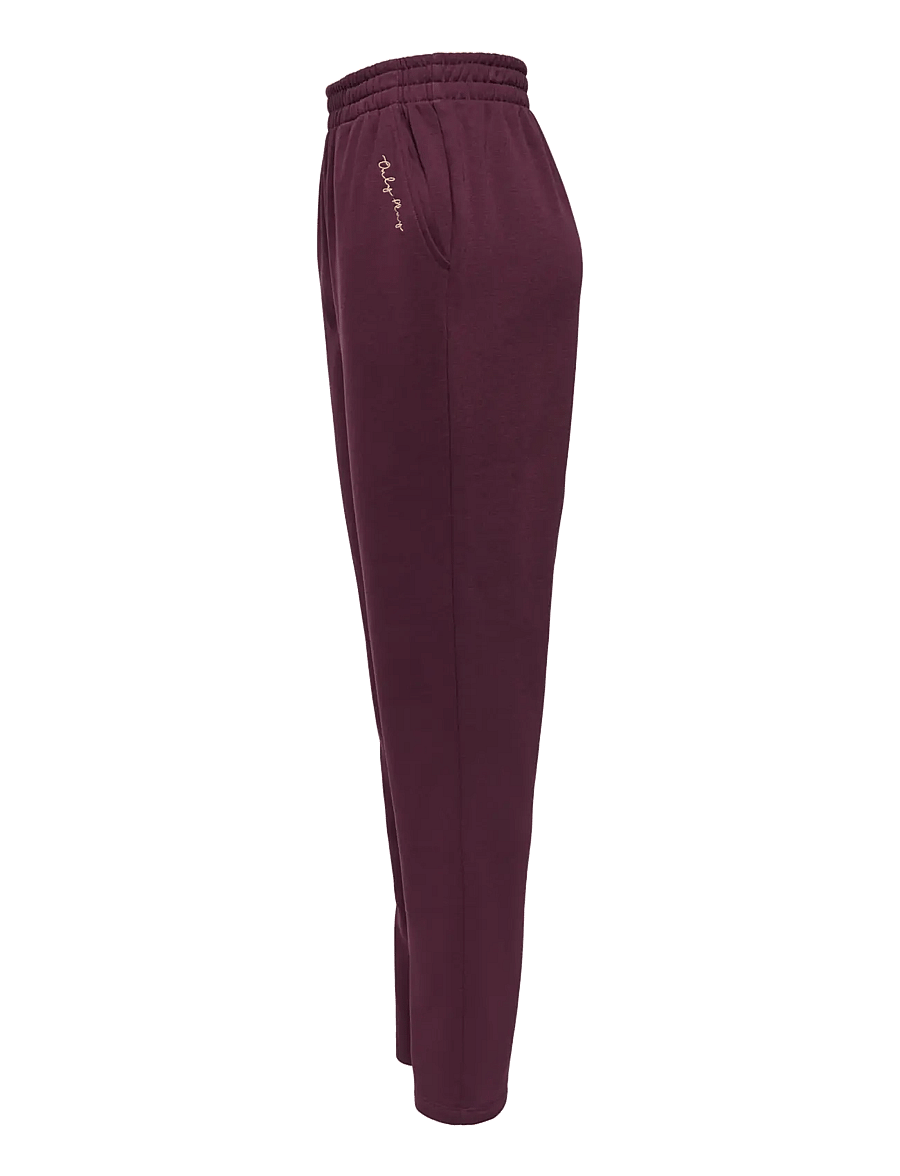 Only Play - ONPACE MW BRUSH TAPPERED SWT PNT - training pants - winetasting - 2