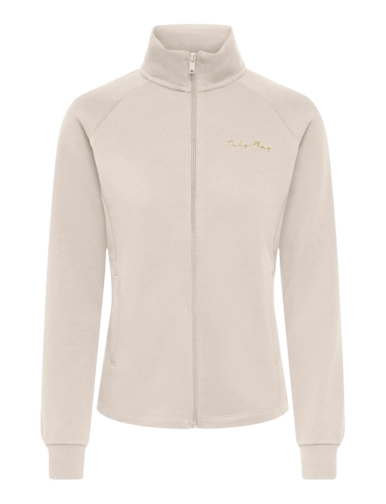 Only Play ONPACE HN FZ LS BRUSH SWT - Sweatshirts - PUMICE STONE / beige