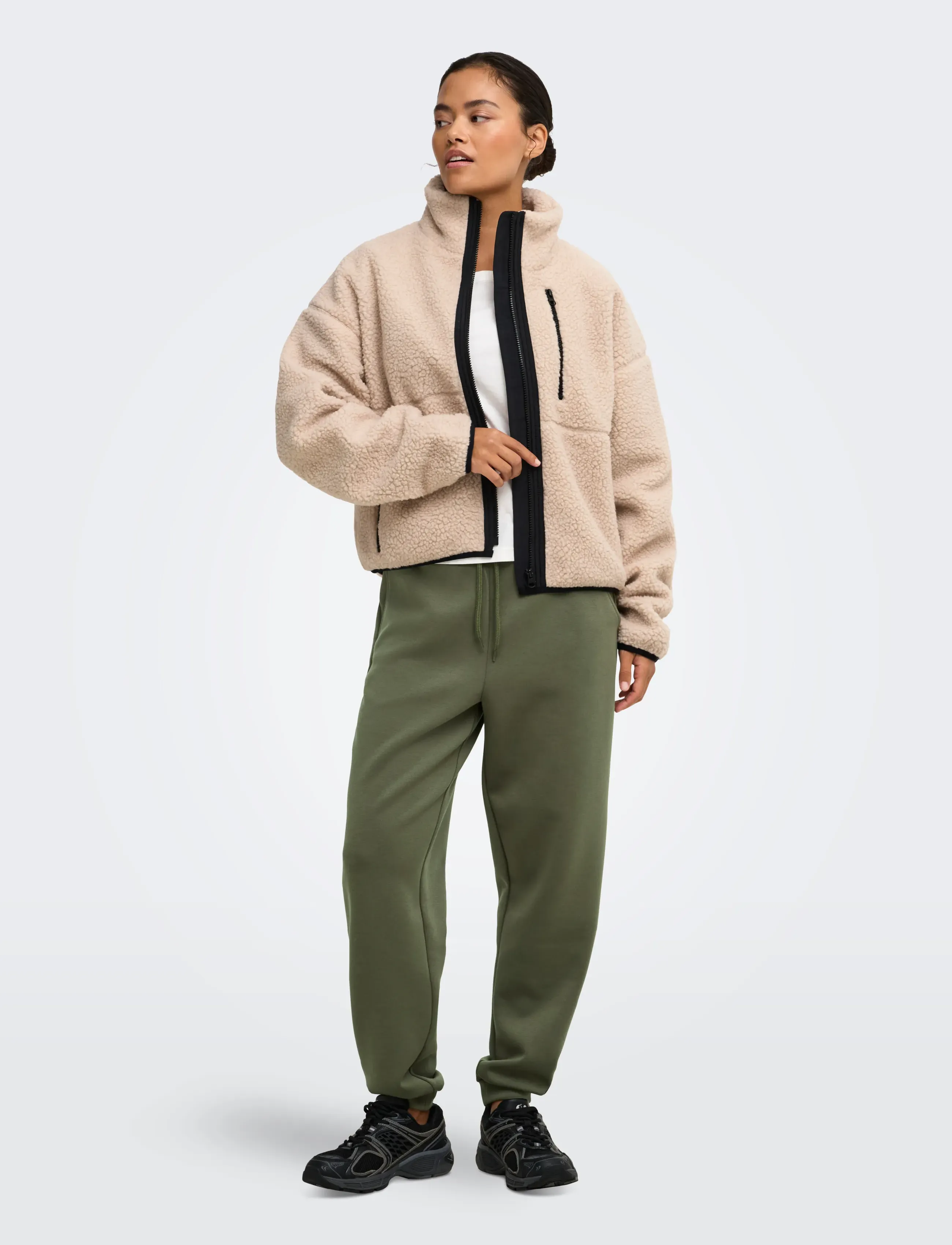 Only Play - ONPELL HN FZ SHORT SHERPA JCK - friluftsjackor - nomad - 4