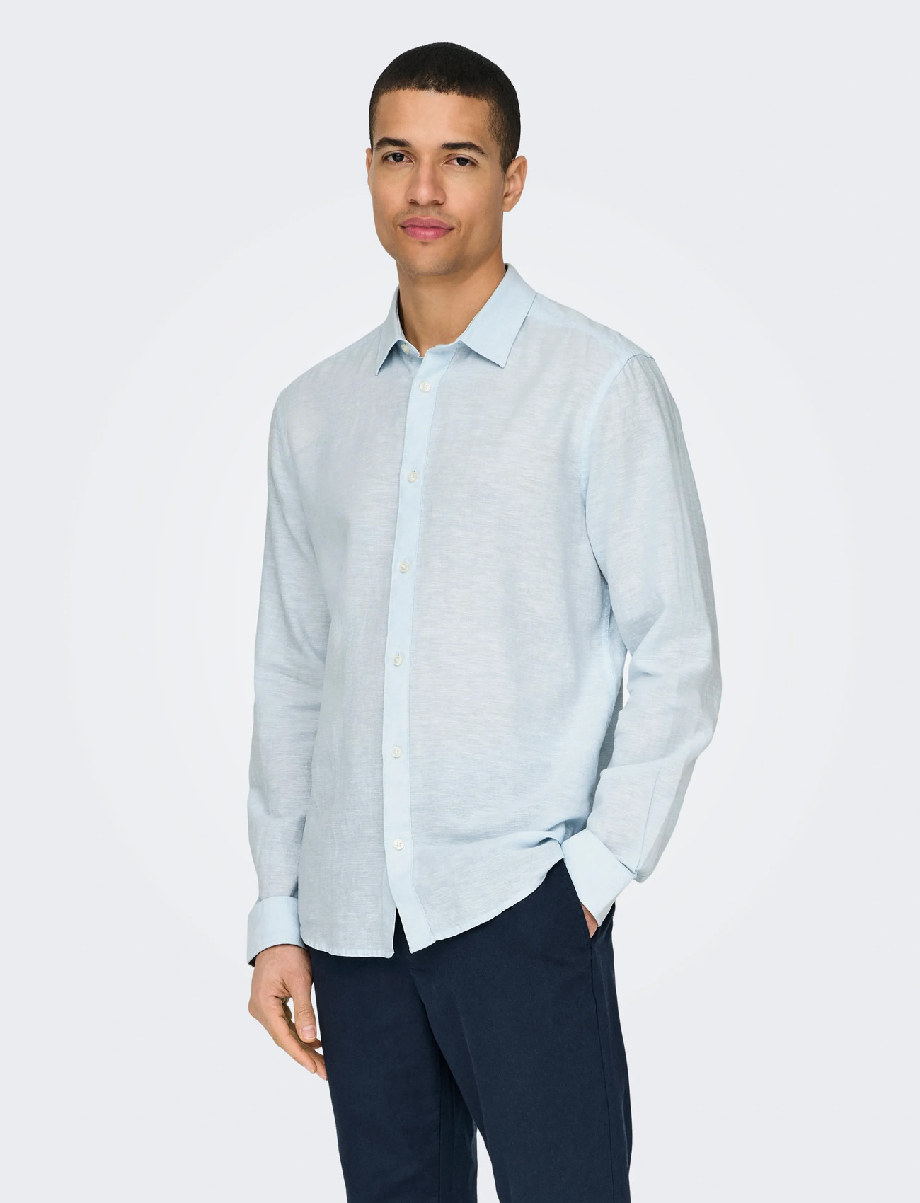 ONLY & SONS Onscaiden Life Ls Solid Linen Blend Noos - - XS 2