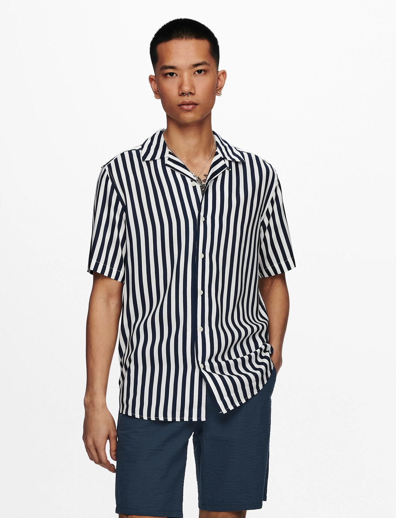 ONLY & SONS Onswayne Life Ss Viscose Shirt Noos - - XS 2