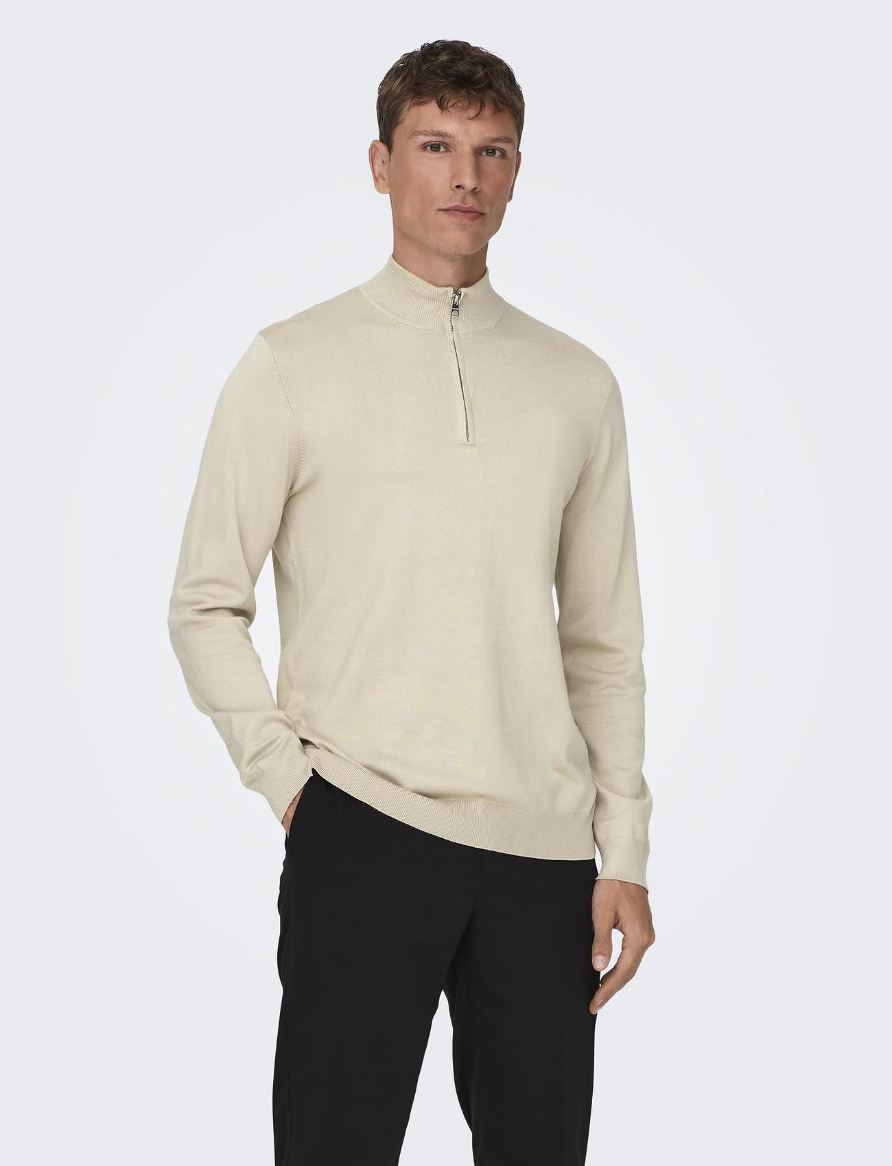 ONLY & SONS Onswyler Life Reg 14 Half Zip Knit Noos - - M 2
