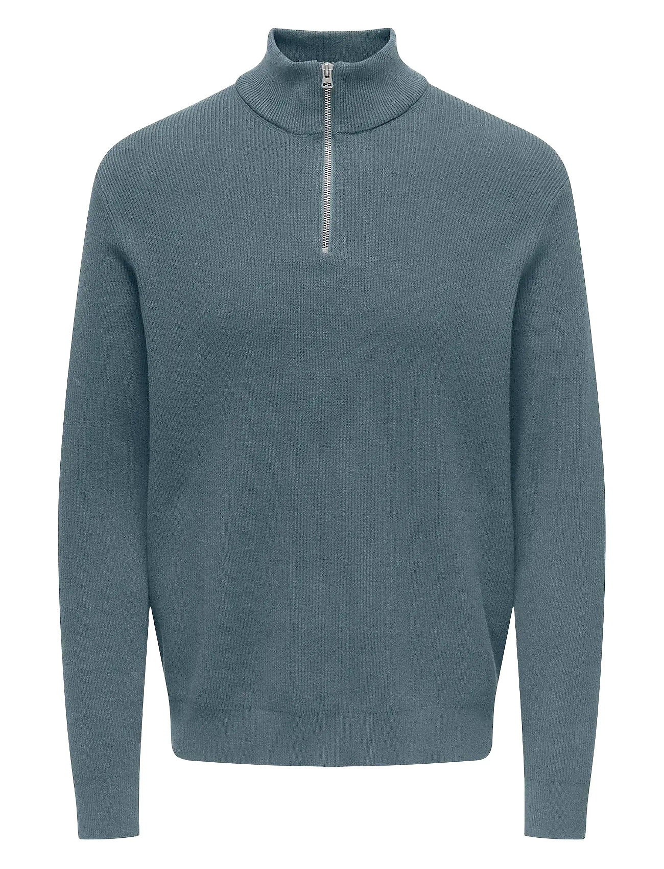 ONLY & SONS Onsphil Reg 12 Struc Half Zip Knit Noos - - XS 7