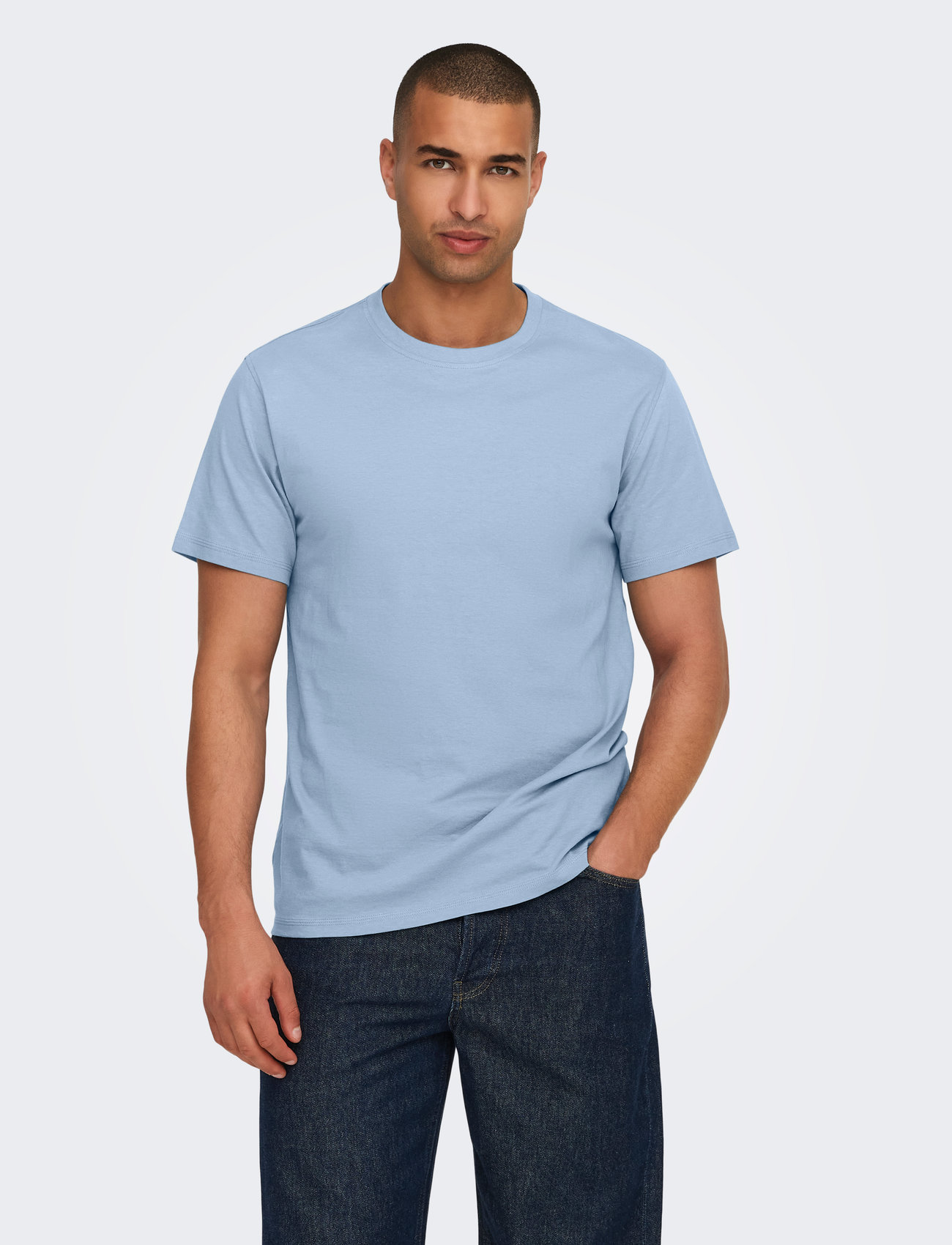 ONLY & SONS Onsmax Life Ss Stitch Tee Noos - - XS 10