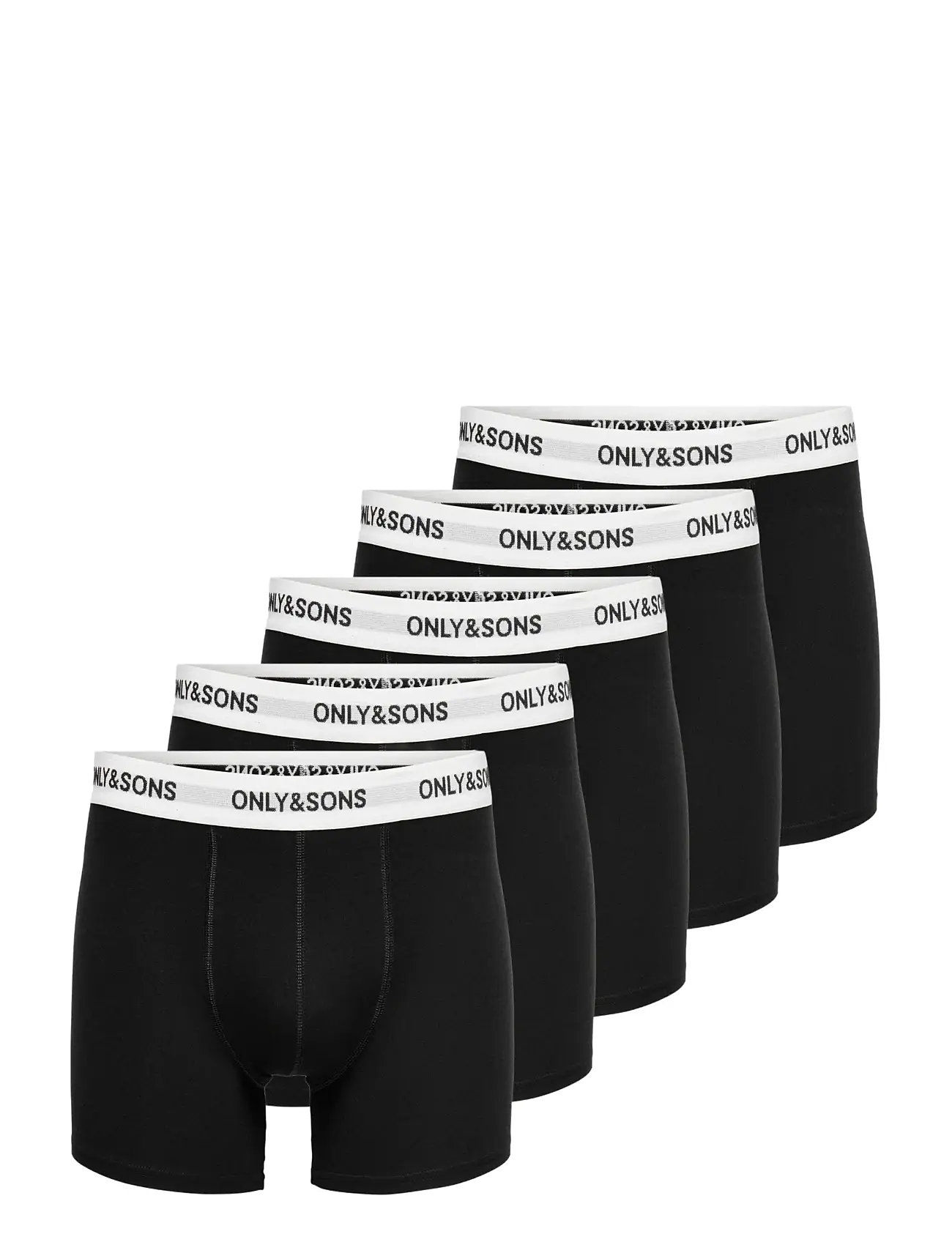 ONLY & SONS Onsfitz Solid Boxer 5-Pack - - XS 1