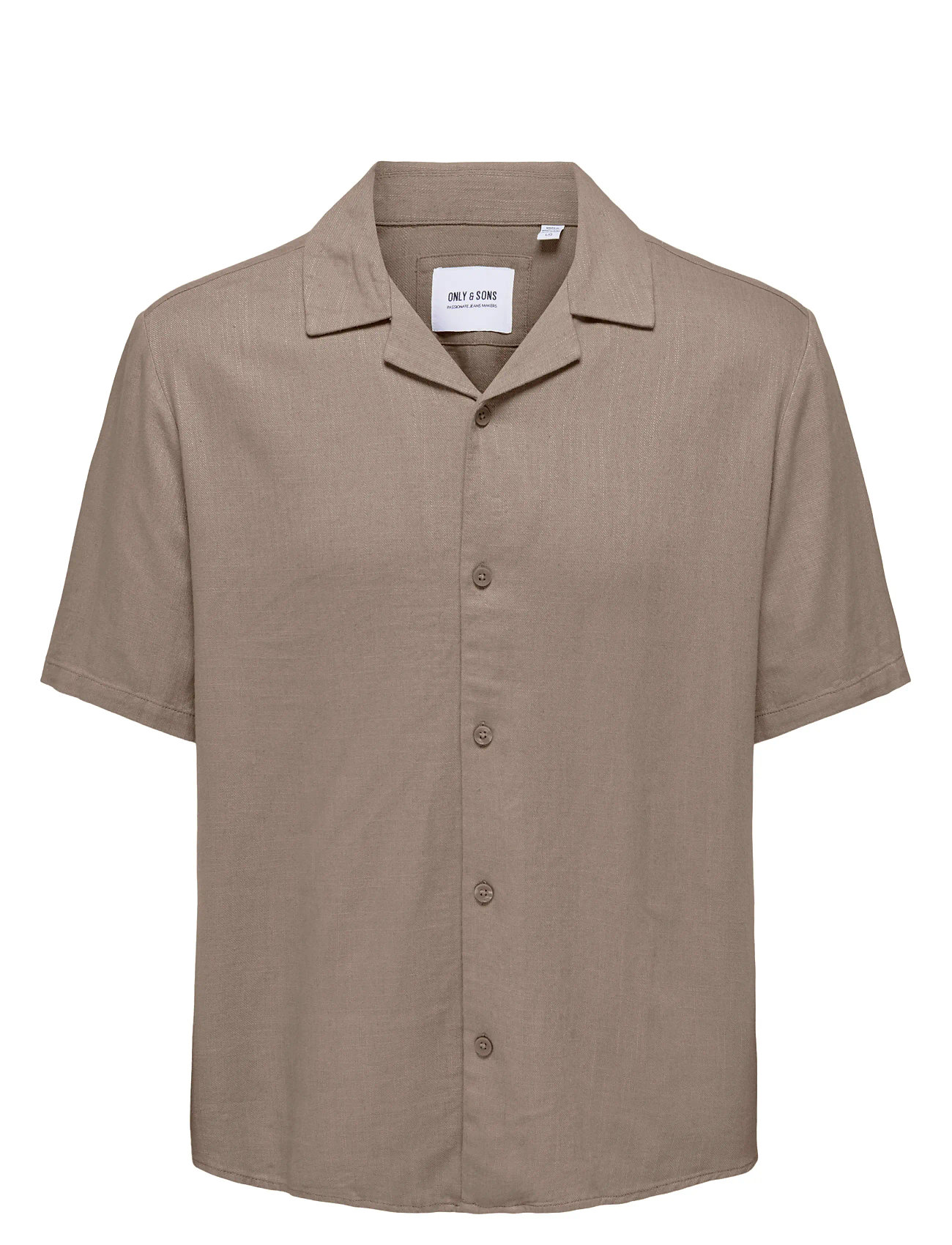 ONLY & SONS Onskari Resort Ss Shirt Visc Lin 0075 Cs - - XS 3