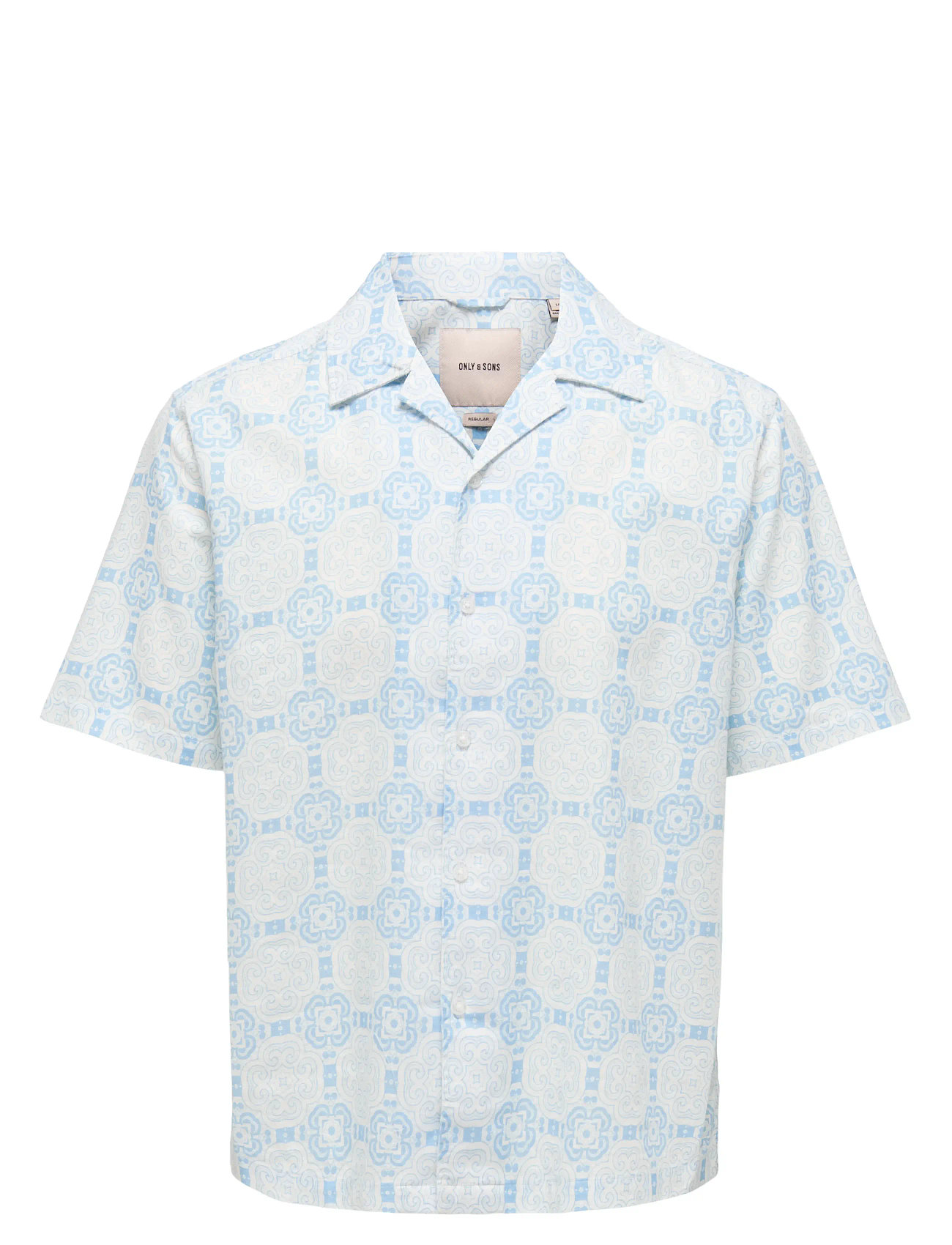 ONLY & SONS Onscaiden Reg Fit Aop Shirt - Blue - XS 1