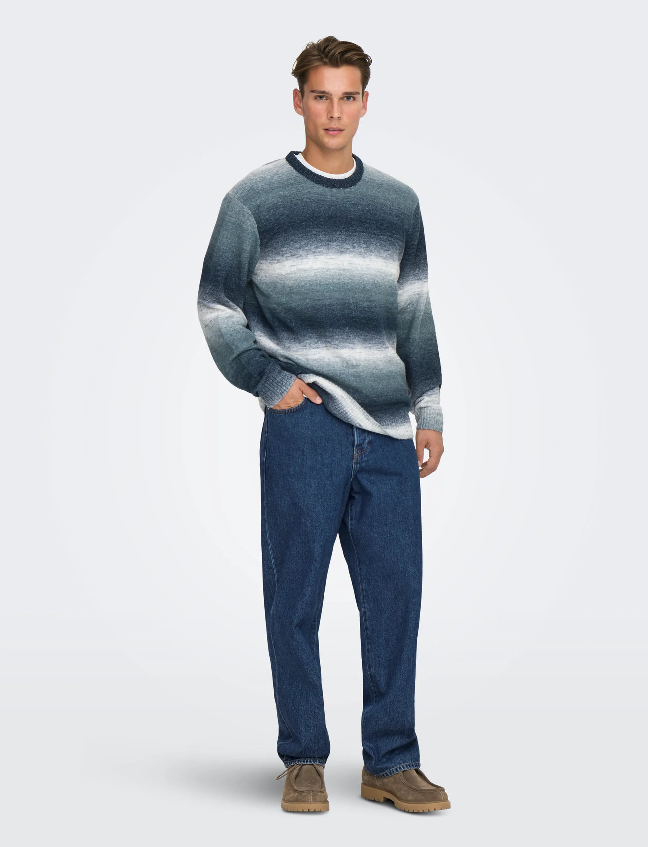 ONLY & SONS Onsbertil Reg Ls Crew Knit - - XS 1