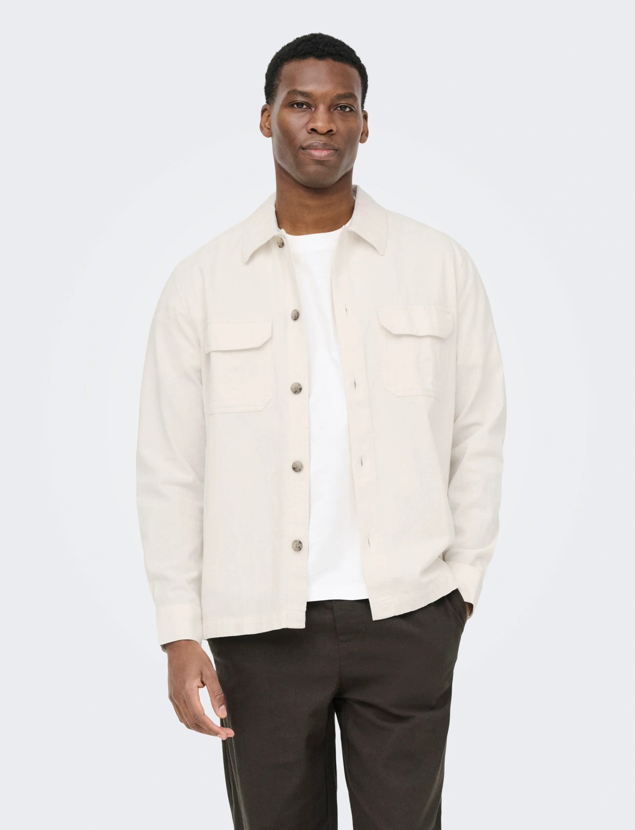 ONLY & SONS Onscolt Reg L/S 0570 Shirt Noos - - L 1
