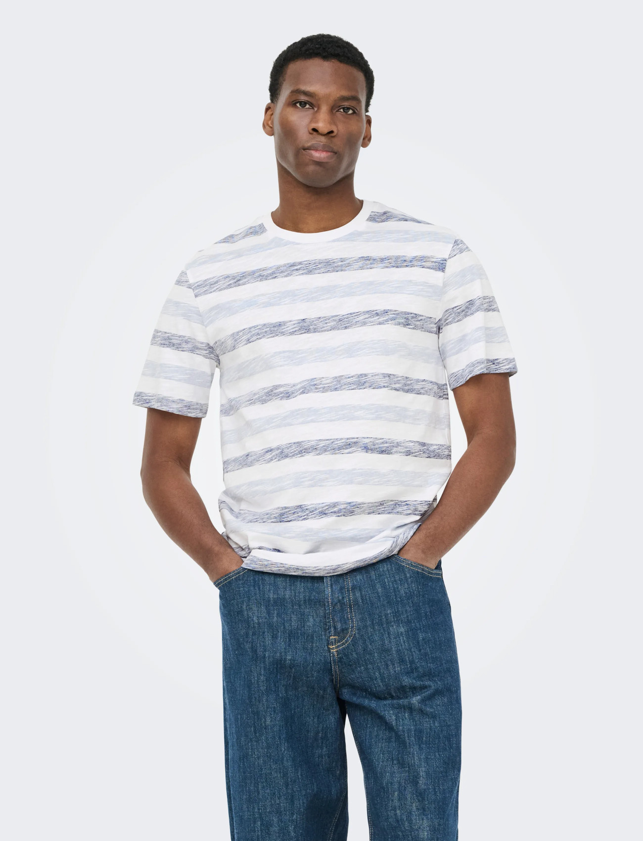 ONLY & SONS Onsmathi Reg Ss Slub Tee - - XS 1