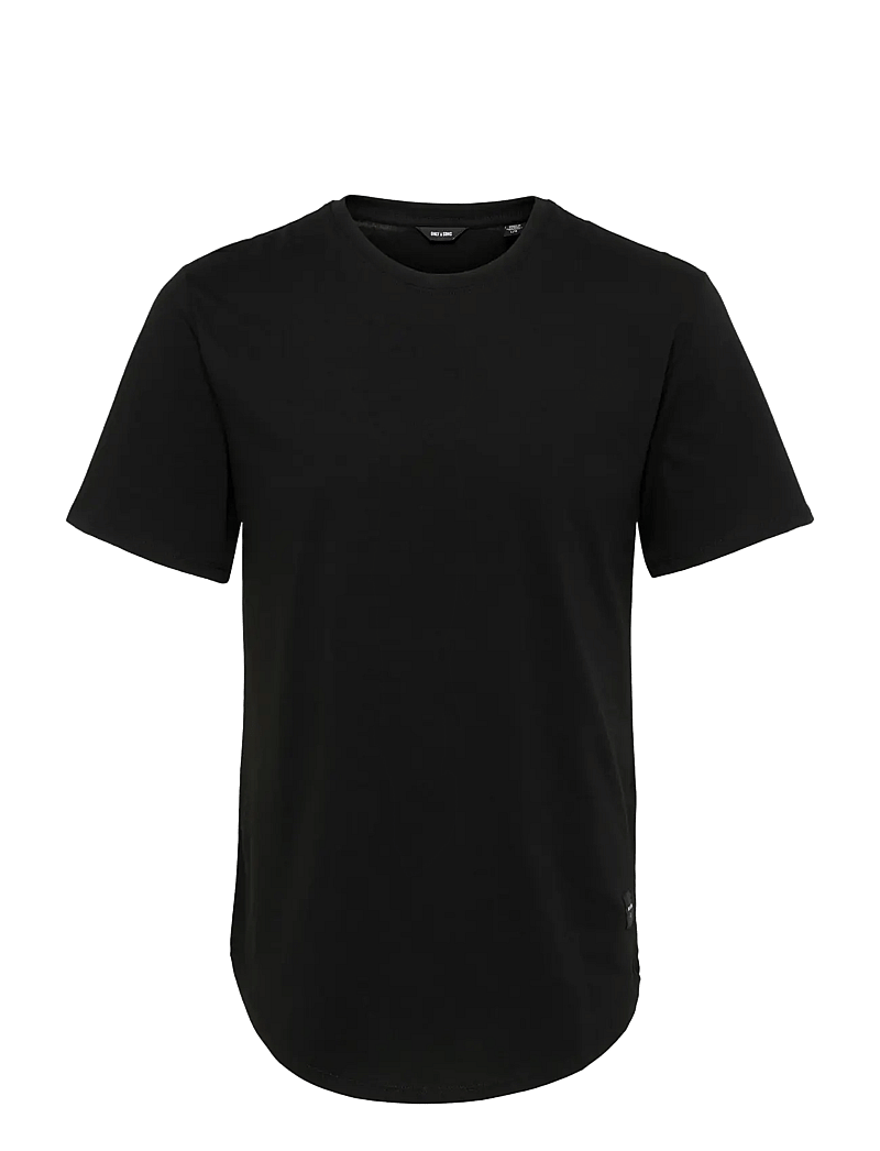 ONLY & SONS - ONSMATT LONGY SS TEE NOOS - kortärmade t-shirts - black - 1