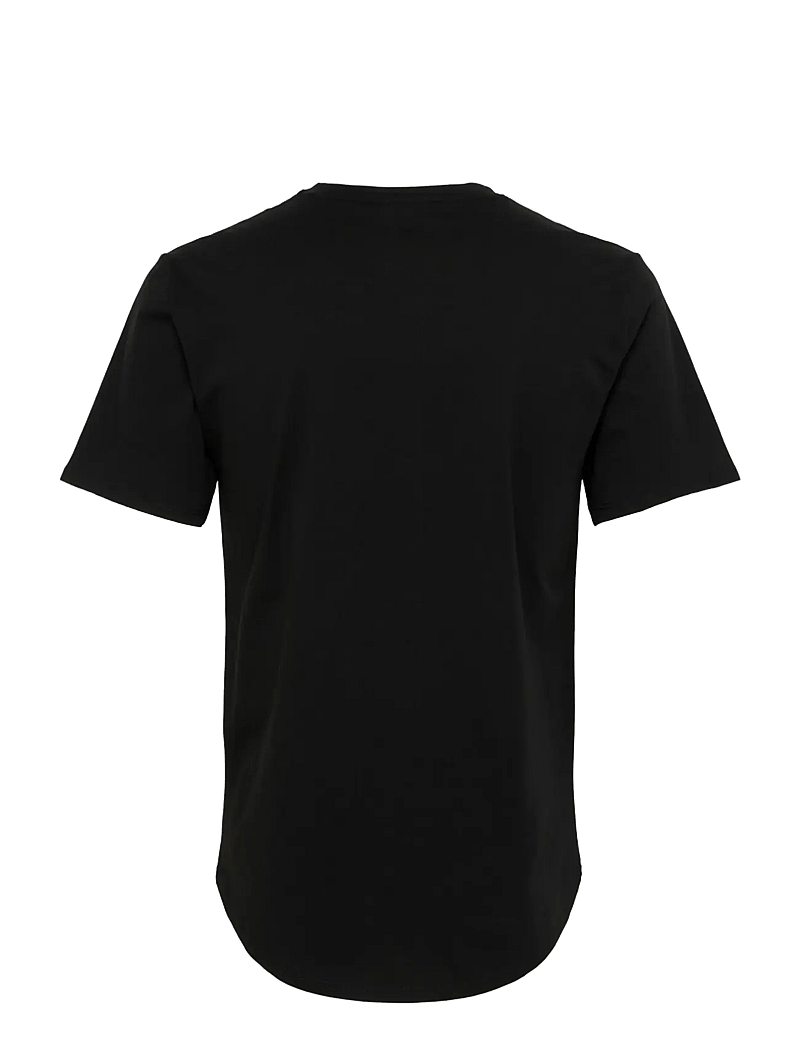 ONLY & SONS - ONSMATT LONGY SS TEE NOOS - kortärmade t-shirts - black - 2