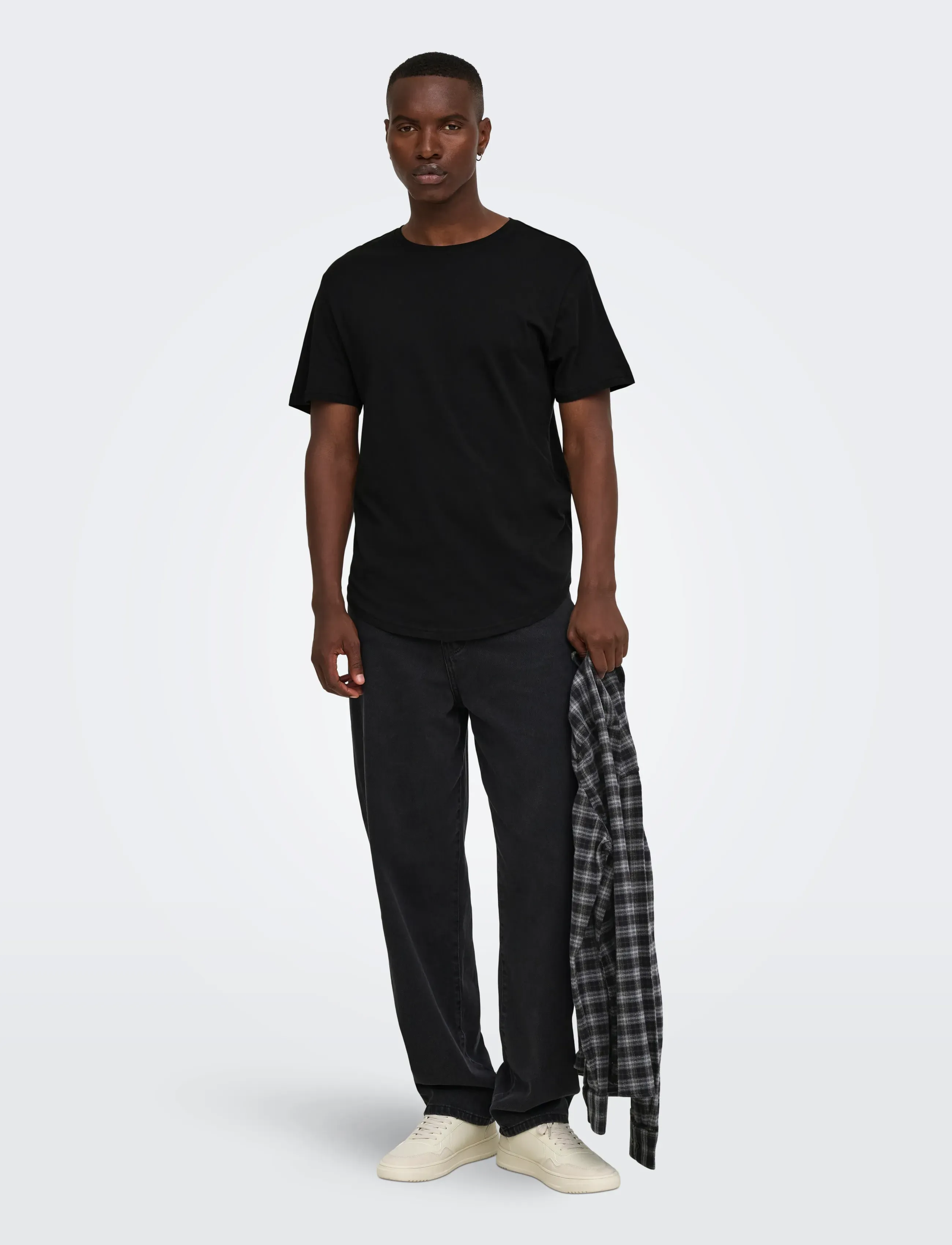 ONLY & SONS - ONSMATT LONGY SS TEE NOOS - t-shirts - black - 4