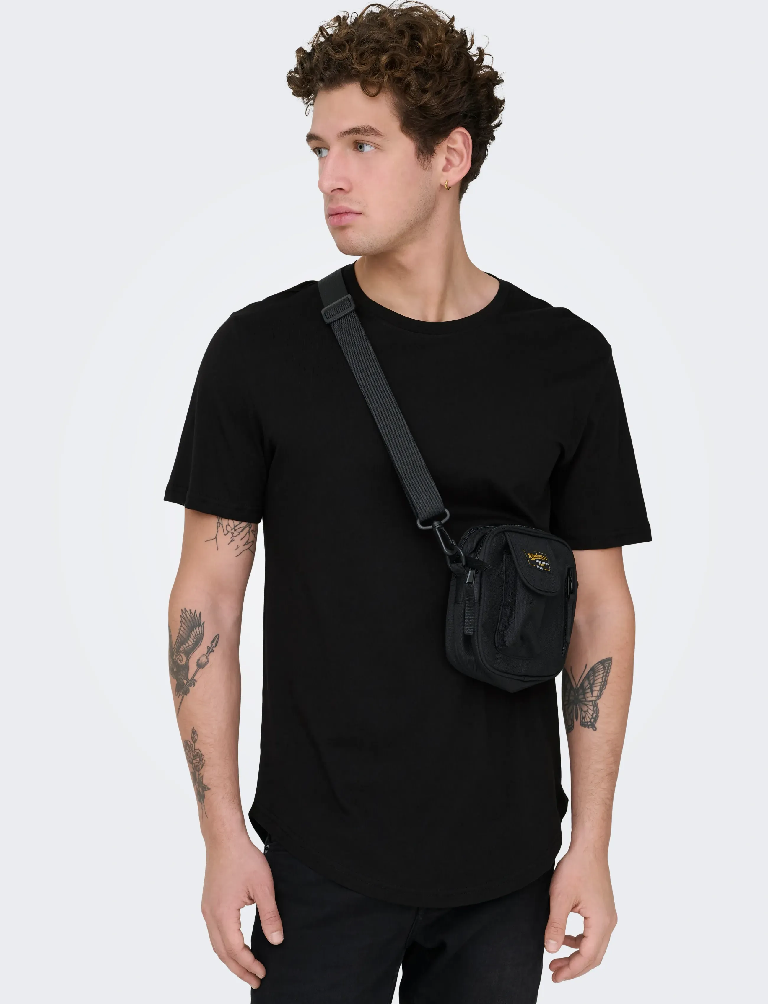 ONLY & SONS Onsmatt Longy Ss Tee Noos t-shirts - bas herr – bild 6