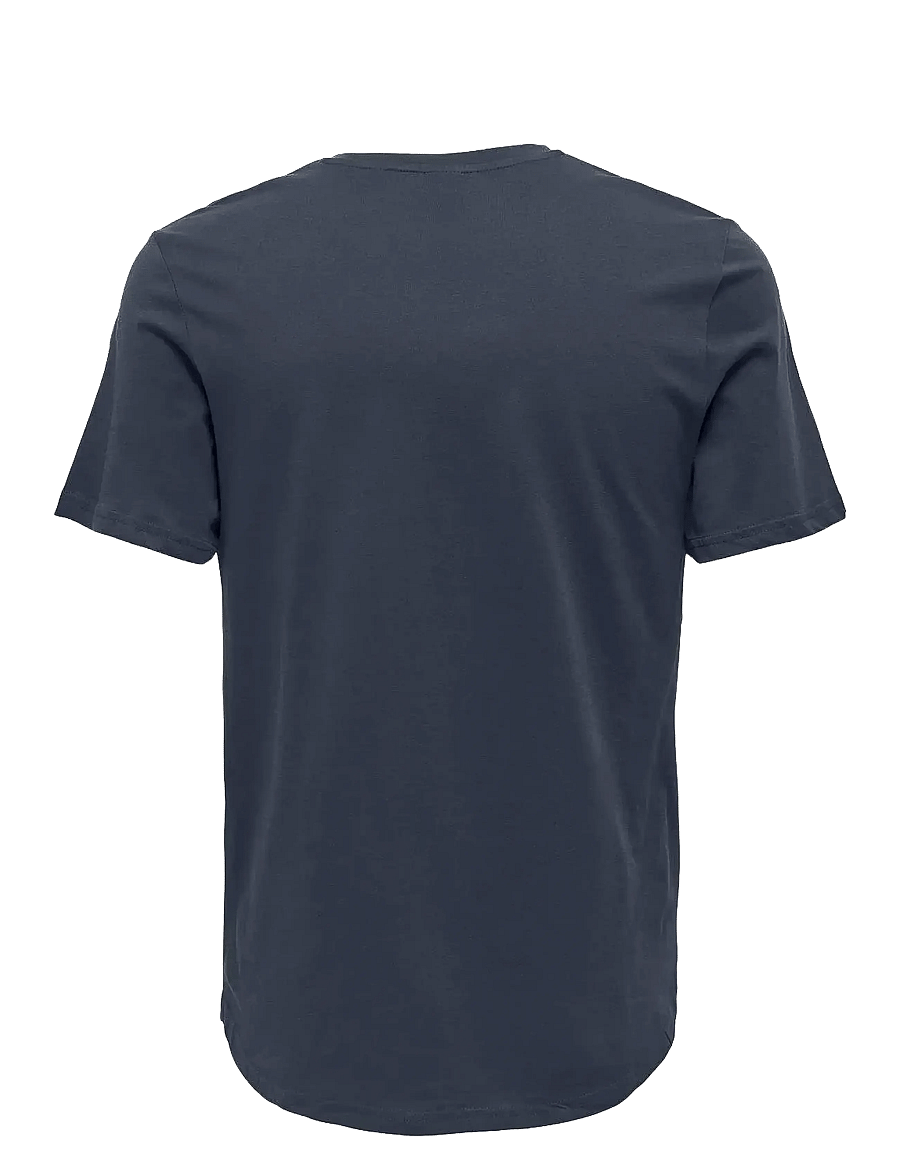 ONLY & SONS - ONSMATT LONGY SS TEE NOOS - lühikeste varrukatega t-särgid - blue nights - 1