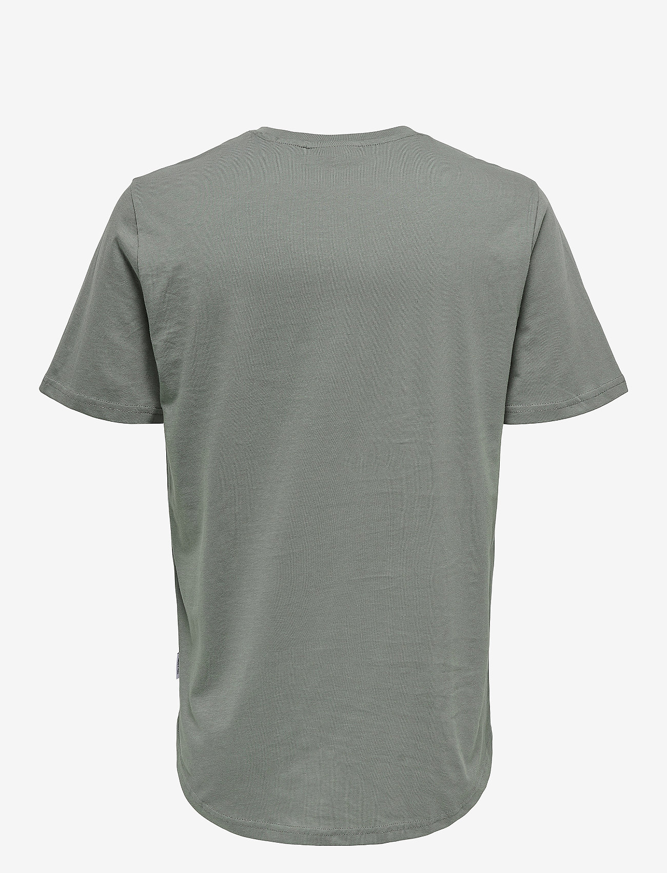ONLY & SONS - ONSMATT LONGY SS TEE NOOS - lühikeste varrukatega t-särgid - castor gray - 2
