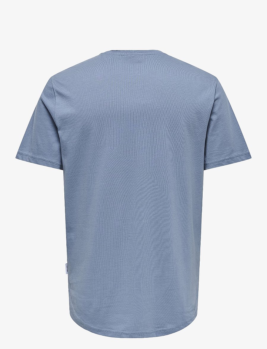 ONLY & SONS - ONSMATT LONGY SS TEE NOOS - kurzärmelige t-shirts - flint stone - 2