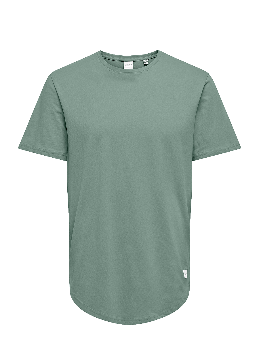ONLY & SONS - ONSMATT LONGY SS TEE NOOS - kurzärmelige t-shirts - iceberg green - 1