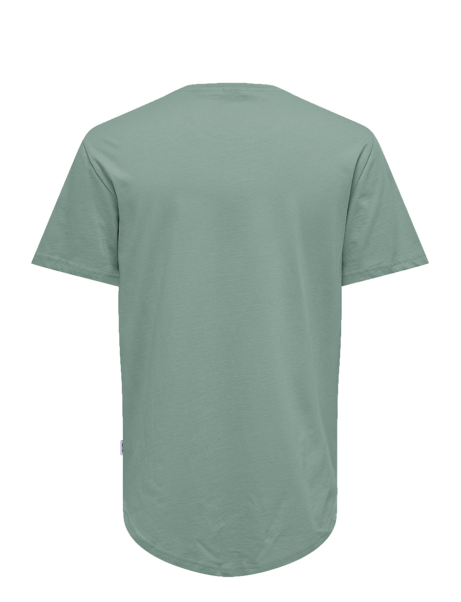 ONLY & SONS - ONSMATT LONGY SS TEE NOOS - kurzärmelige t-shirts - iceberg green - 2