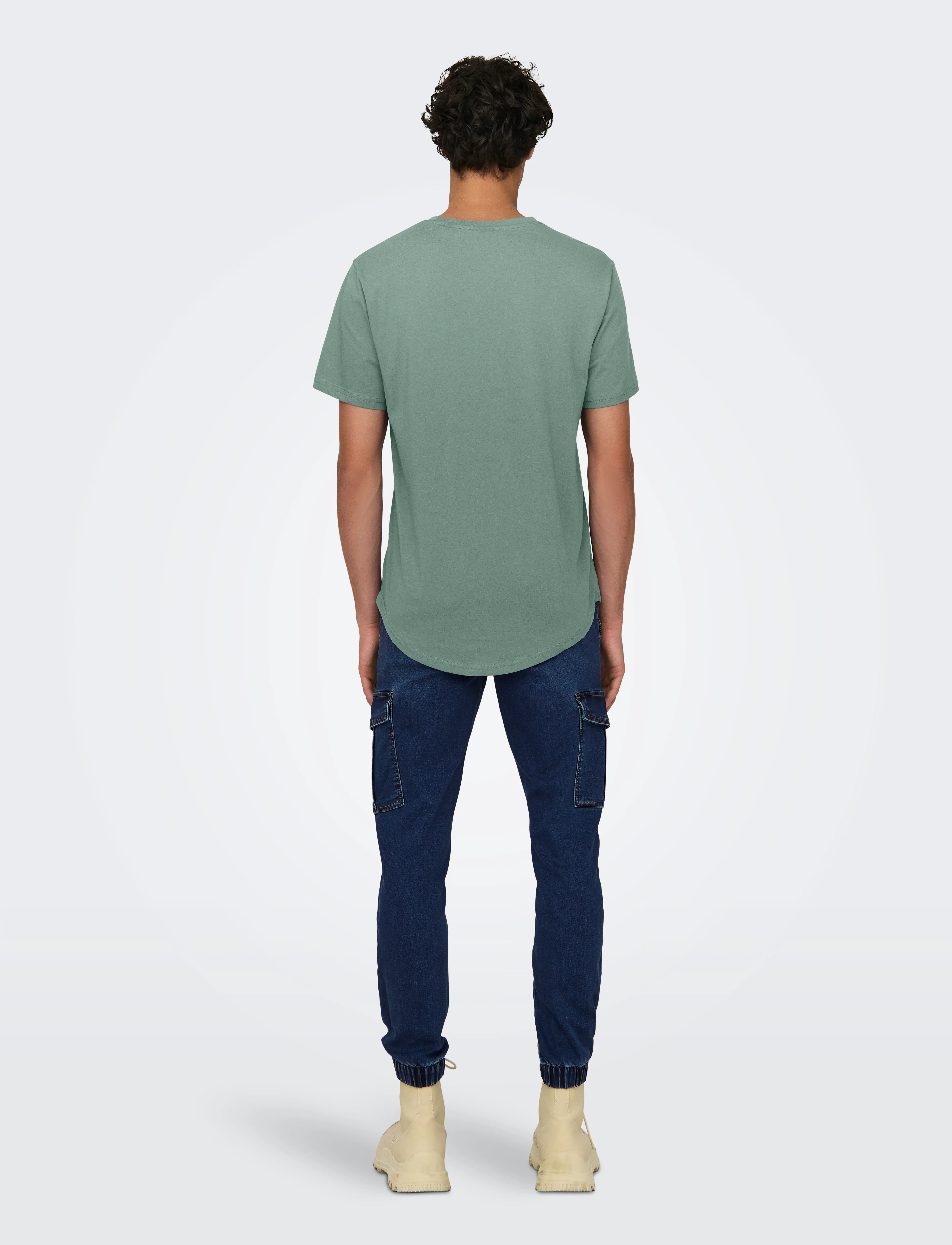 ONLY & SONS - ONSMATT LONGY SS TEE NOOS - marškinėliai trumpomis rankovėmis - iceberg green - 3