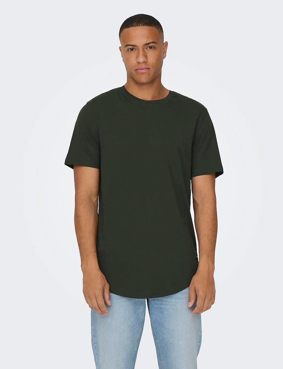ONLY & SONS - ONSMATT LONGY SS TEE NOOS - lühikeste varrukatega t-särgid - rosin - 0