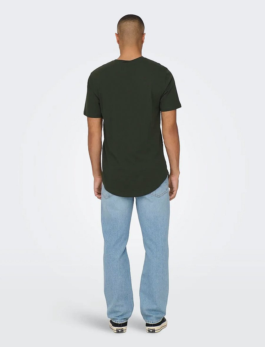 ONLY & SONS - ONSMATT LONGY SS TEE NOOS - lühikeste varrukatega t-särgid - rosin - 3