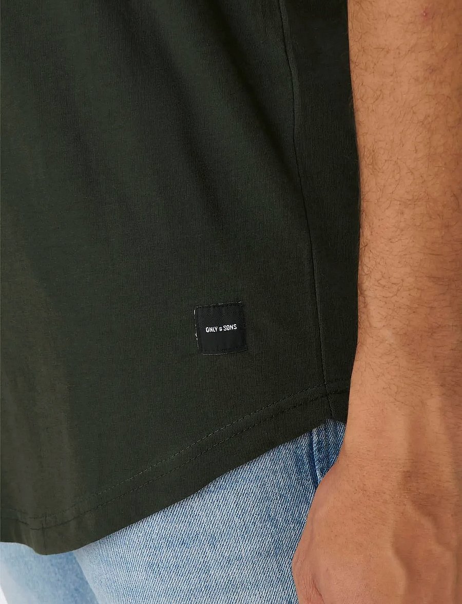ONLY & SONS - ONSMATT LONGY SS TEE NOOS - lühikeste varrukatega t-särgid - rosin - 4
