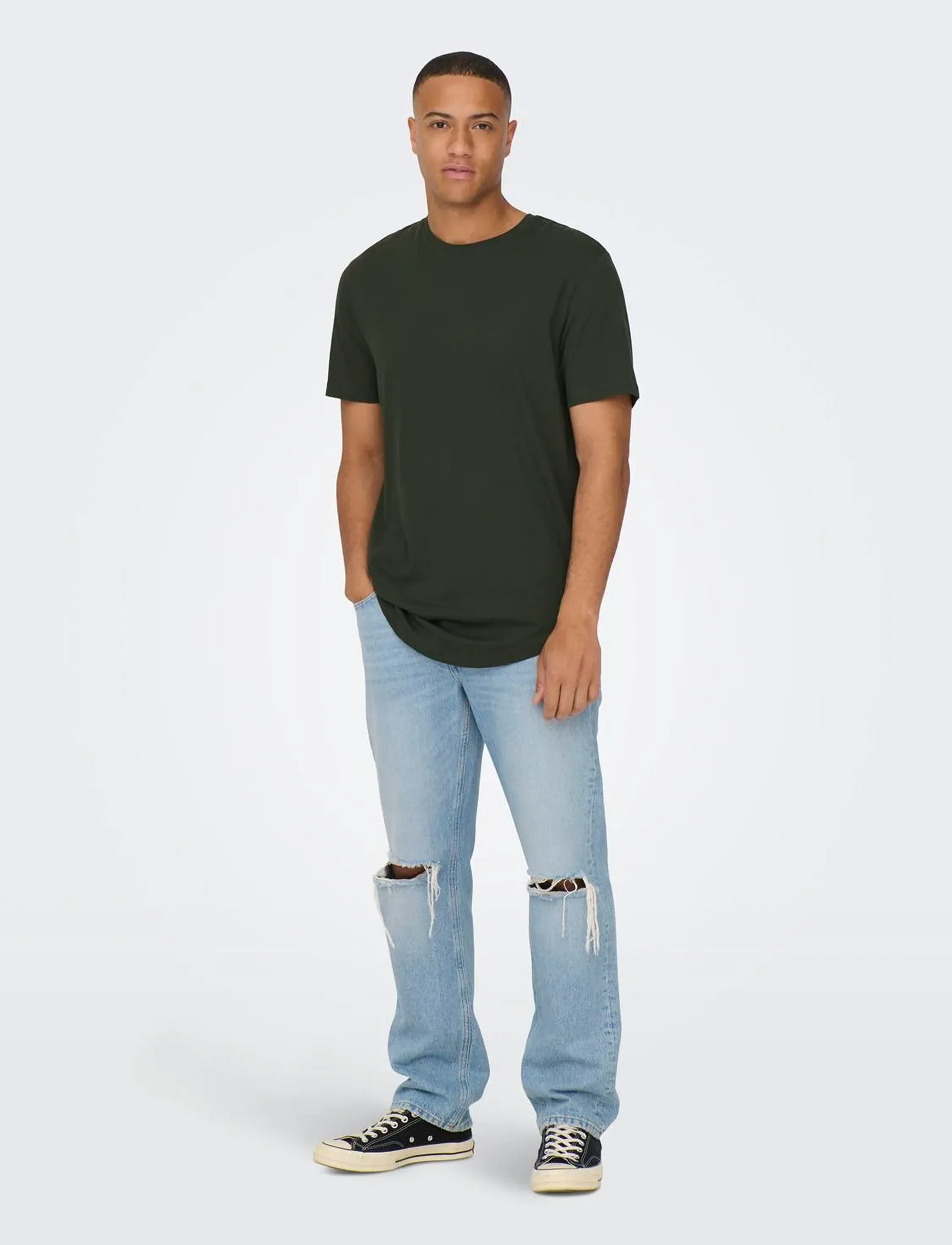 ONLY & SONS - ONSMATT LONGY SS TEE NOOS - kurzärmelig - rosin - 5