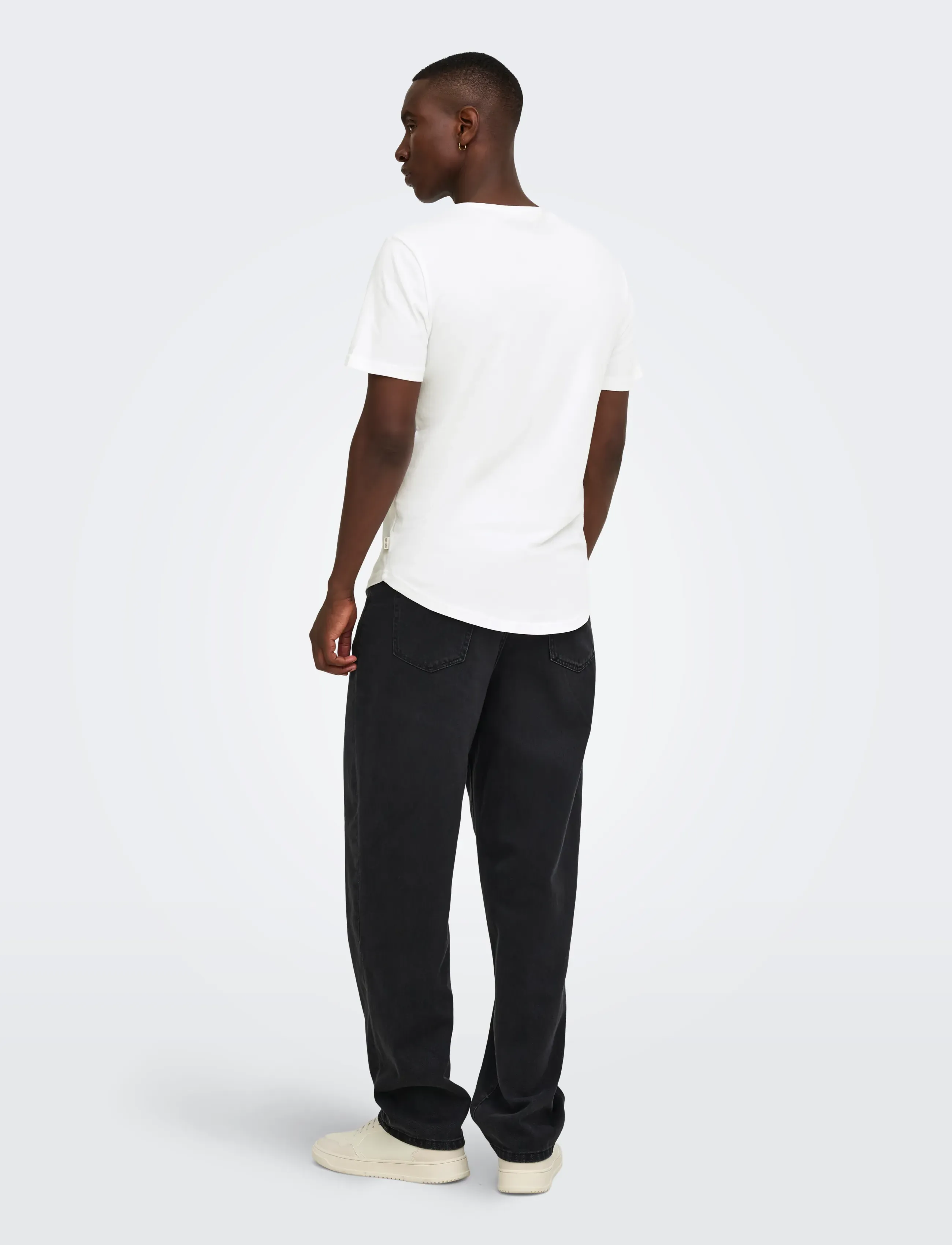 ONLY & SONS - ONSMATT LONGY SS TEE NOOS - t-shirts - white - 4