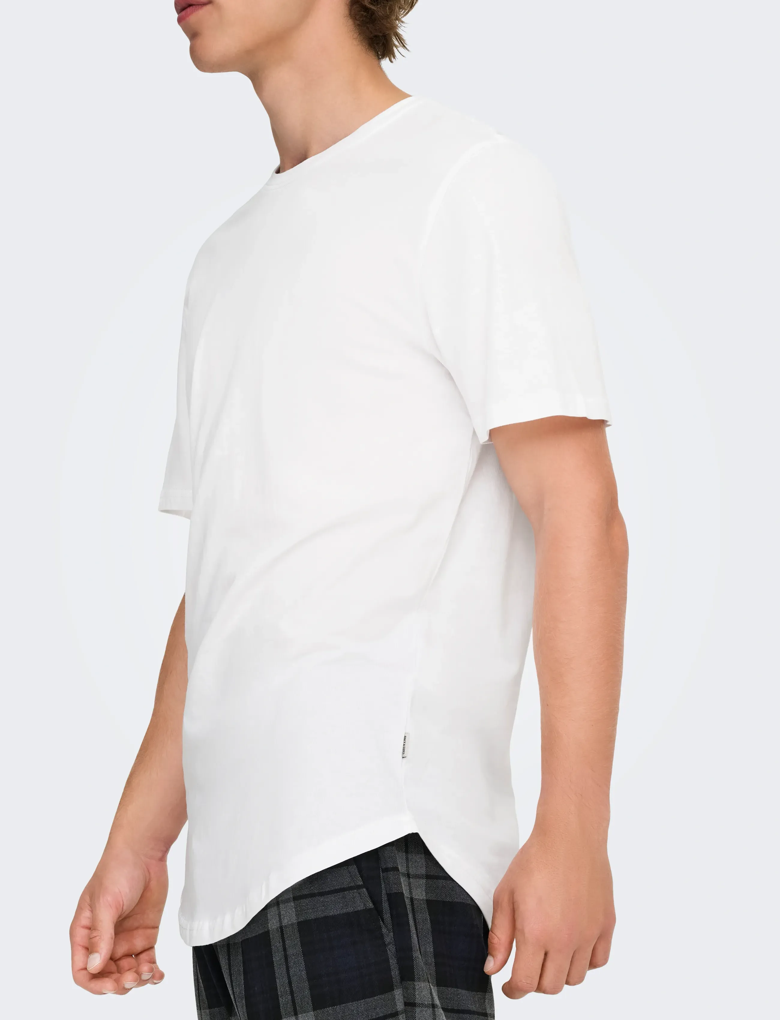 ONLY & SONS Onsmatt Longy Ss Tee Noos t-shirts - bas herr – bild 5