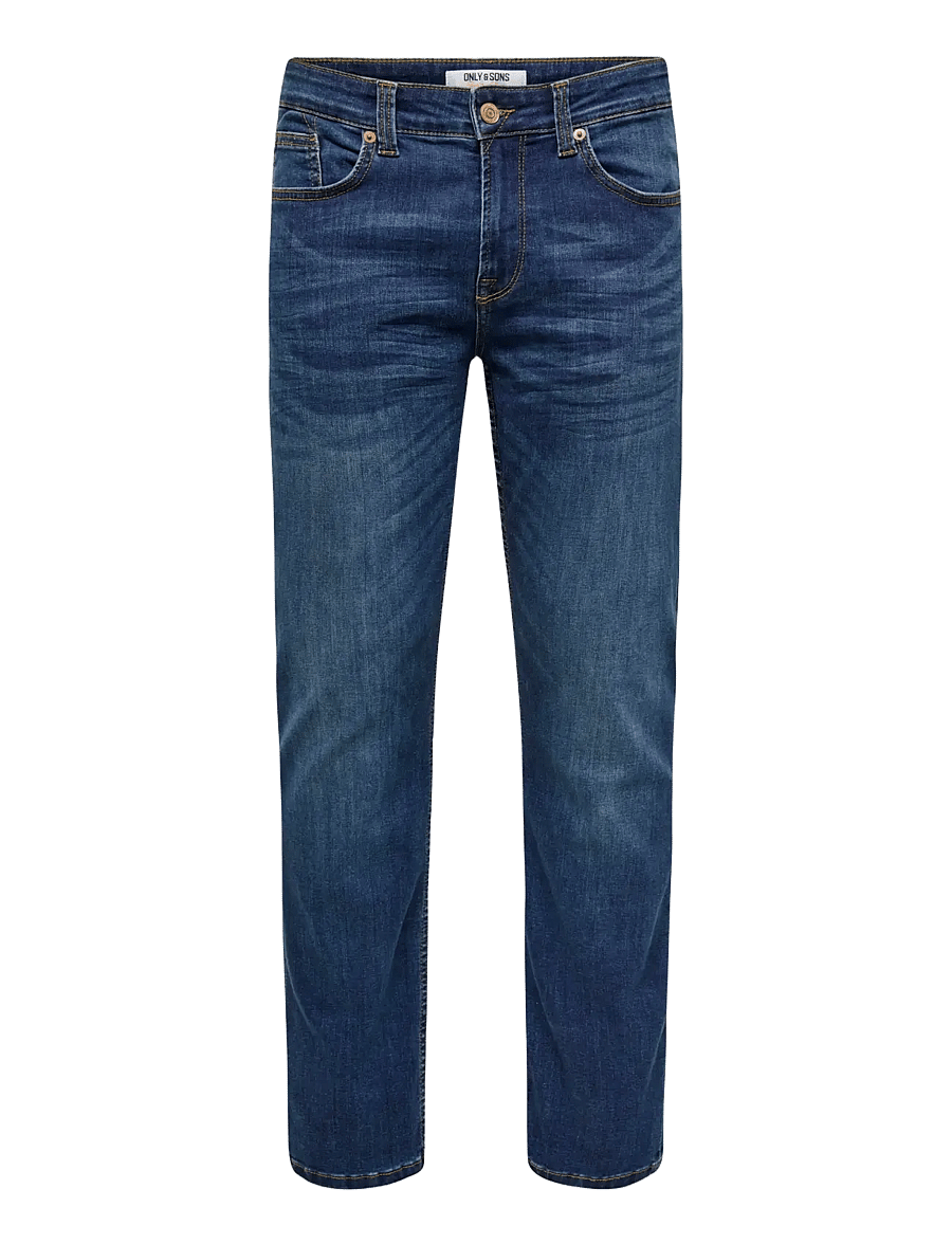 ONLY & SONS - ONSWEFT REG MB 5076 PIM DNM NOOS - regular jeans - medium blue denim - 1