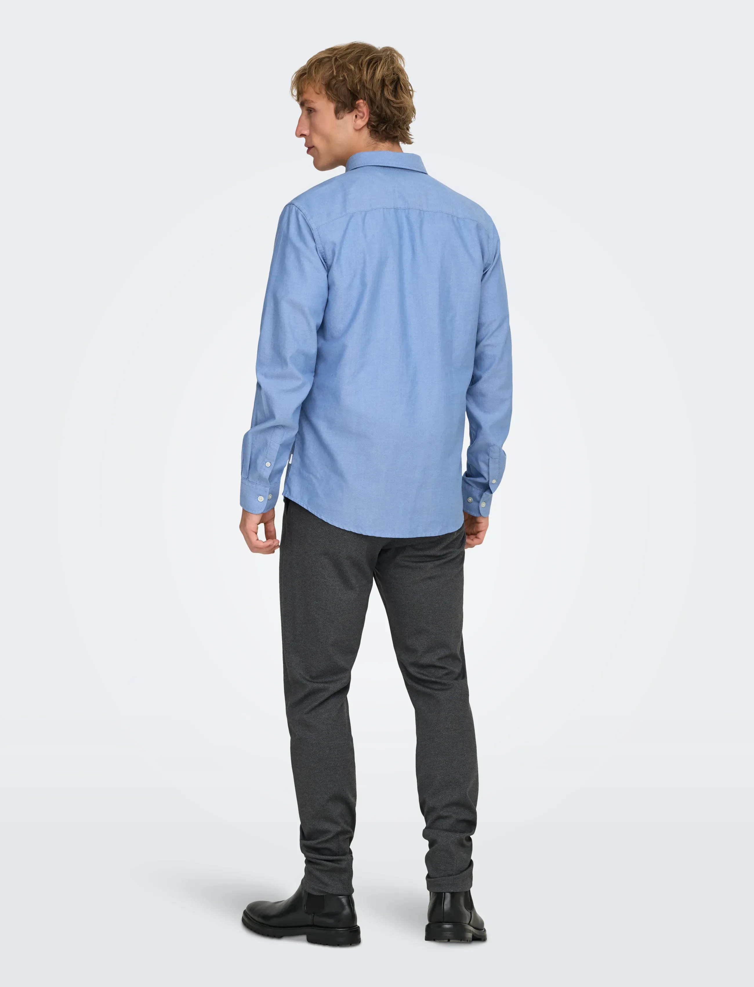 ONLY & SONS - ONSALVARO SLIM LS OXFORD SHIRT NOOS FRML - oxford overhemden - cashmere blue - 3