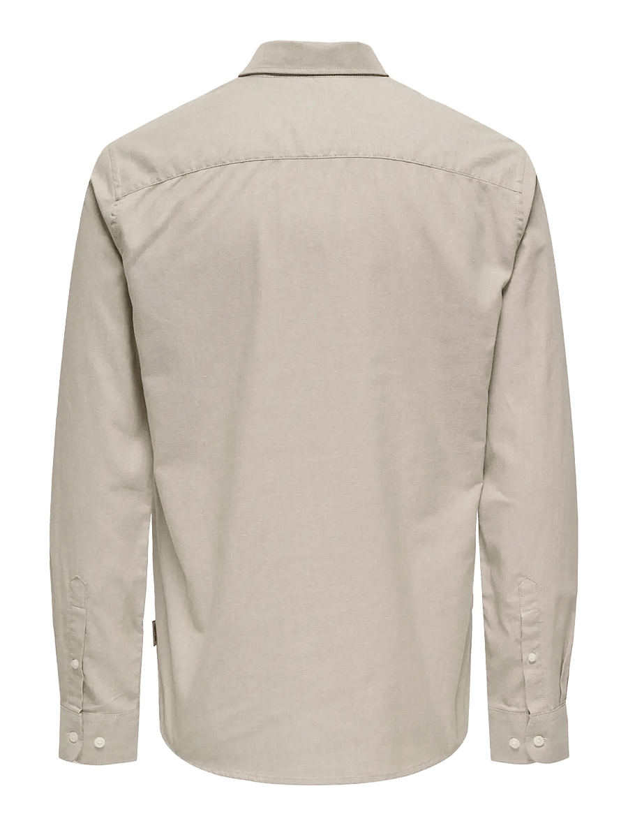ONLY & SONS - ONSALVARO SLIM LS OXFORD SHIRT NOOS FRML - oxford-skjorter - chinchilla - 2