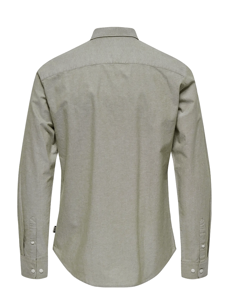ONLY & SONS - ONSALVARO SLIM LS OXFORD SHIRT NOOS FRML - oxford-hemden - olive drab - 2