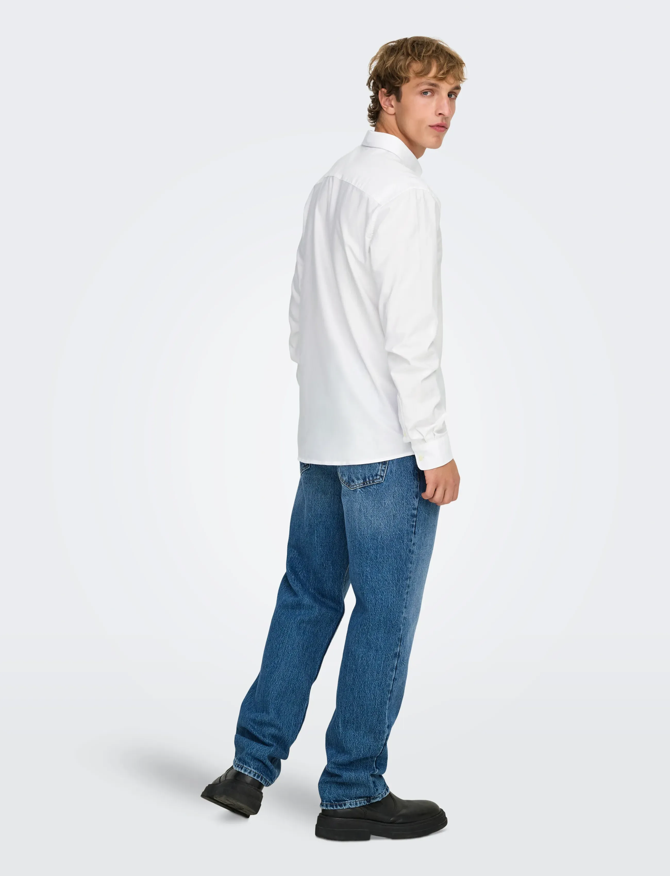ONLY & SONS - ONSALVARO SLIM LS OXFORD SHIRT NOOS FRML - oxford shirts - white - 3
