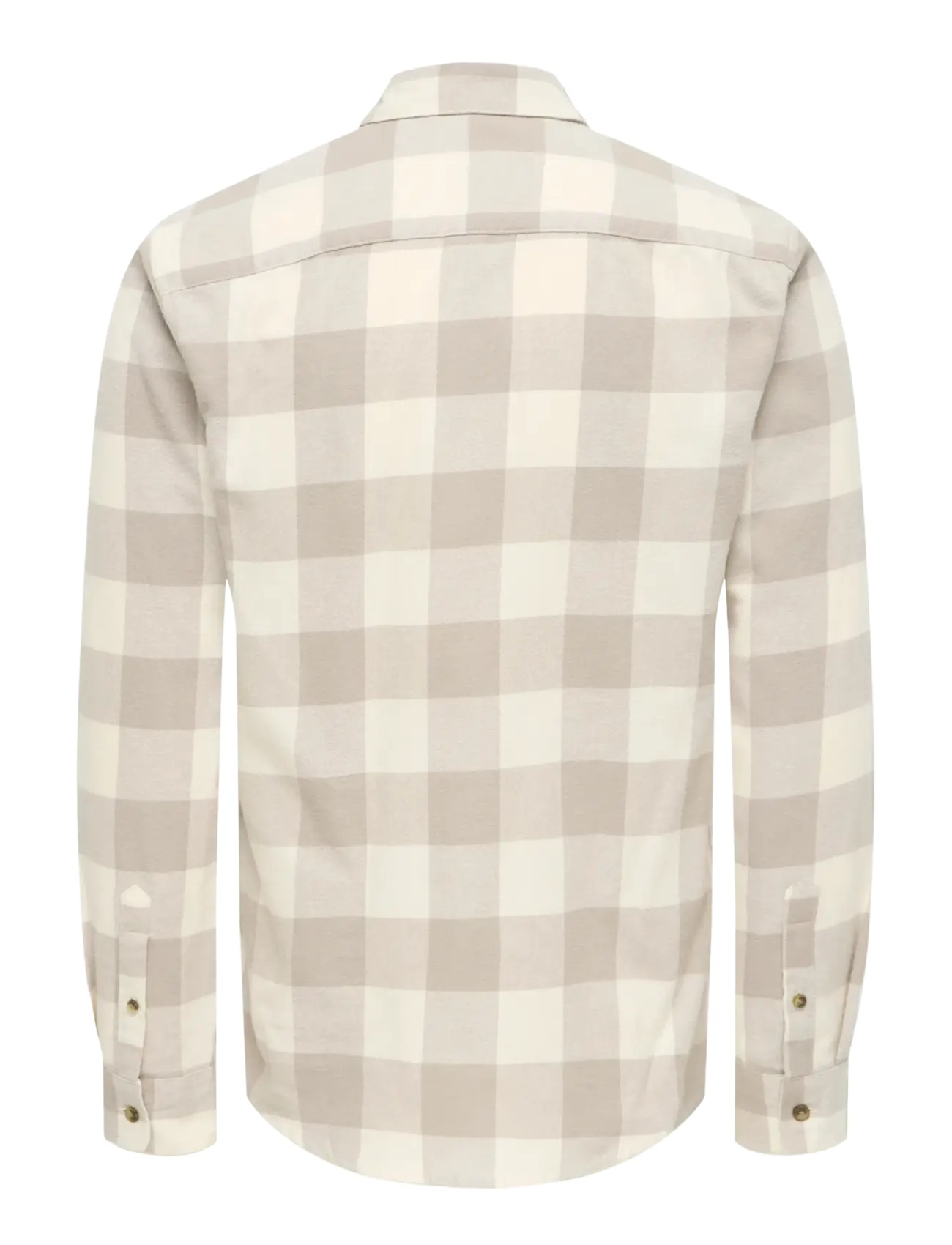 ONLY & SONS - ONSGUDMUND LS CHECKED SHIRT NOOS - ternede skjorter - antique white - 2