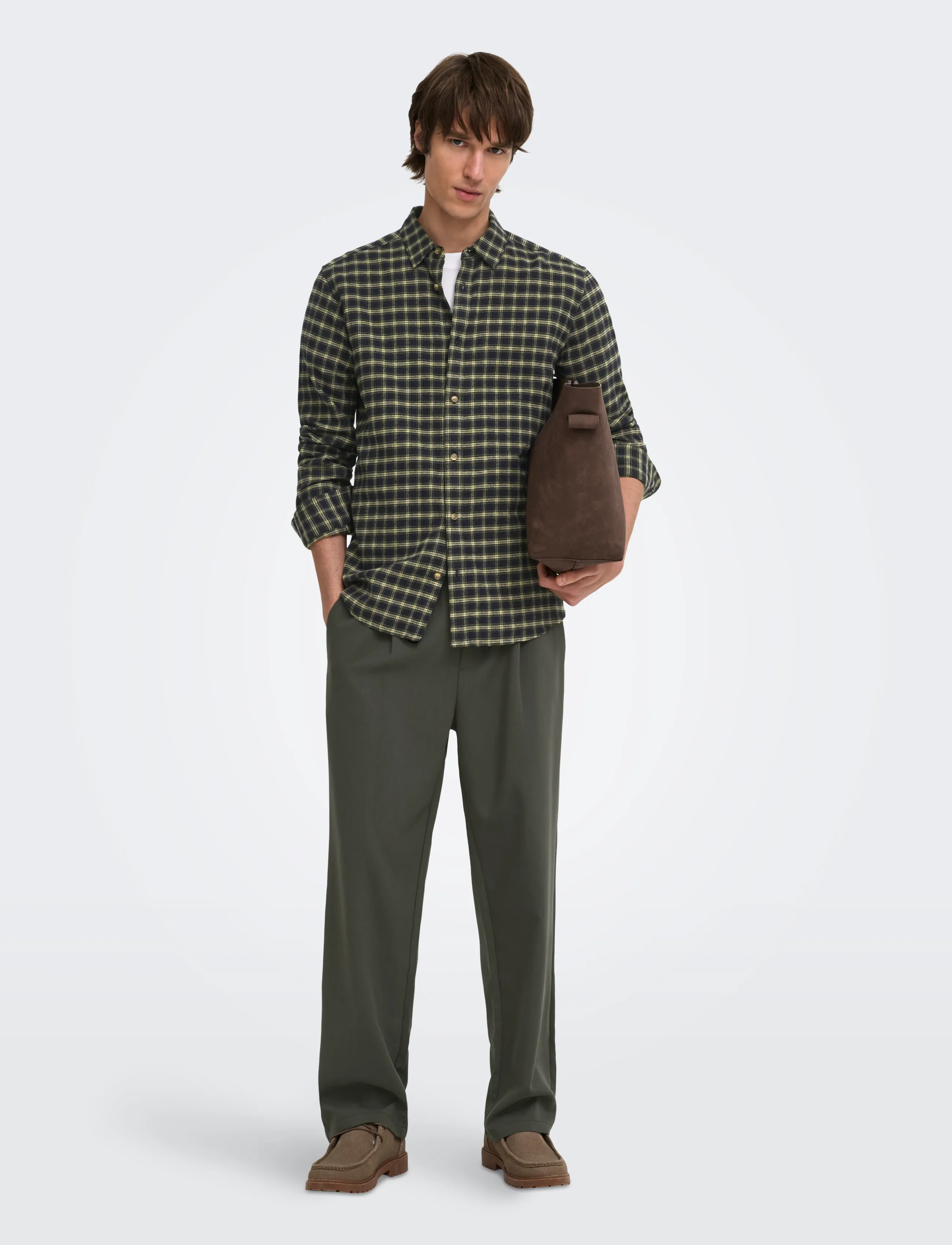 ONLY & SONS - ONSGUDMUND LS CHECKED SHIRT NOOS - karierte hemden - black - 4