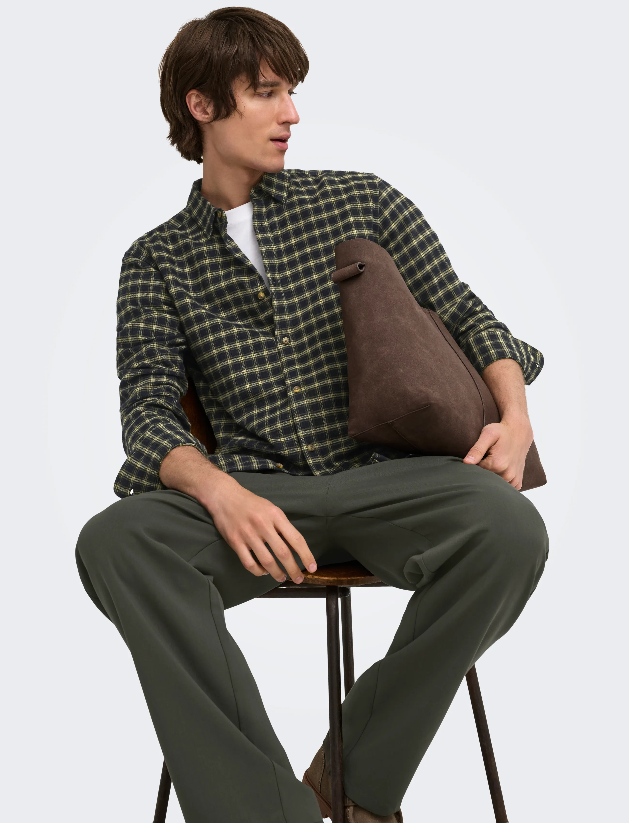 ONLY & SONS Onsgudmund Ls Checked Shirt Noos rutiga skjortor herr – bild 5