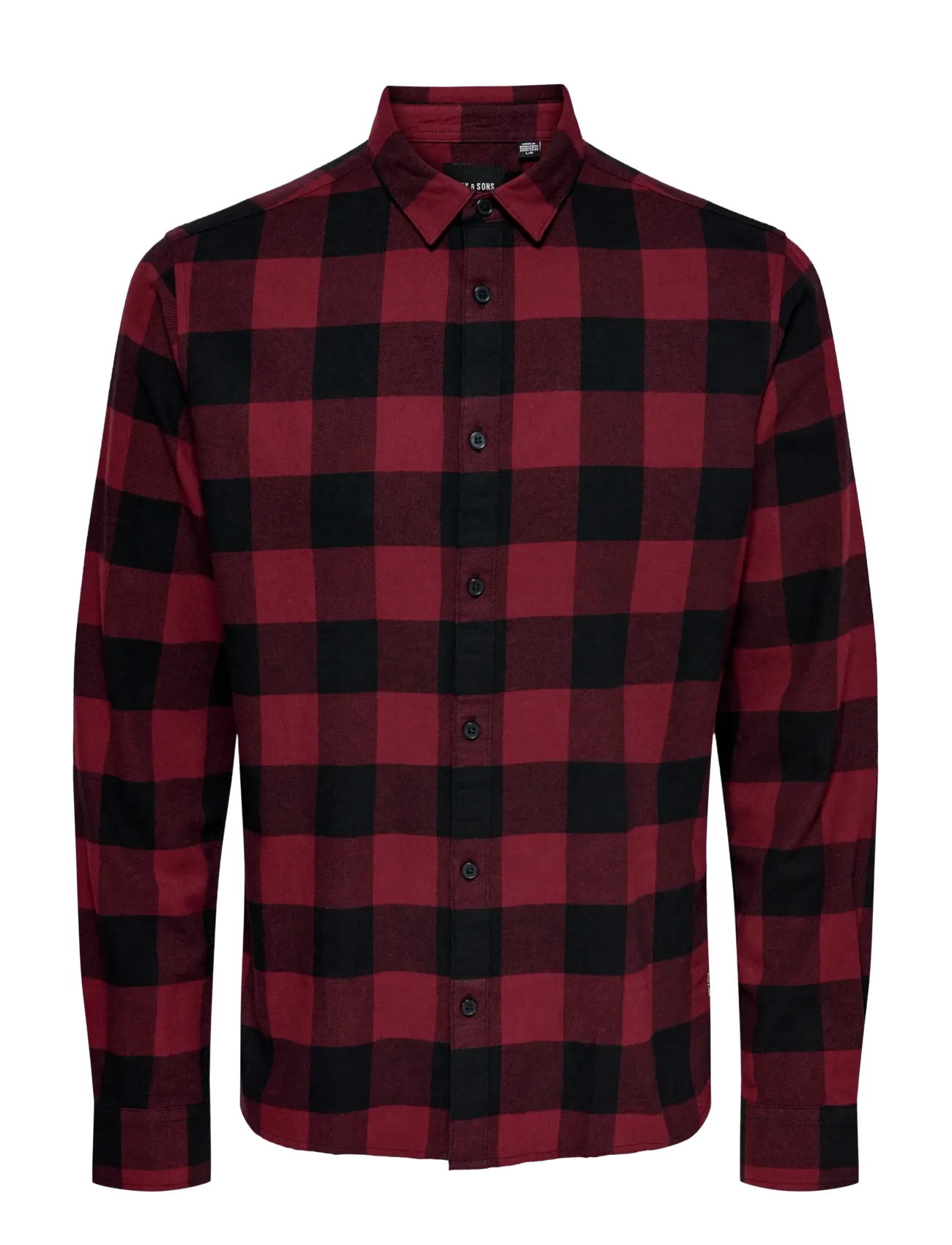 ONLY & SONS ONSGUDMUND LS CHECKED SHIRT NOOS - Ternede skjorter - CABERNET / red