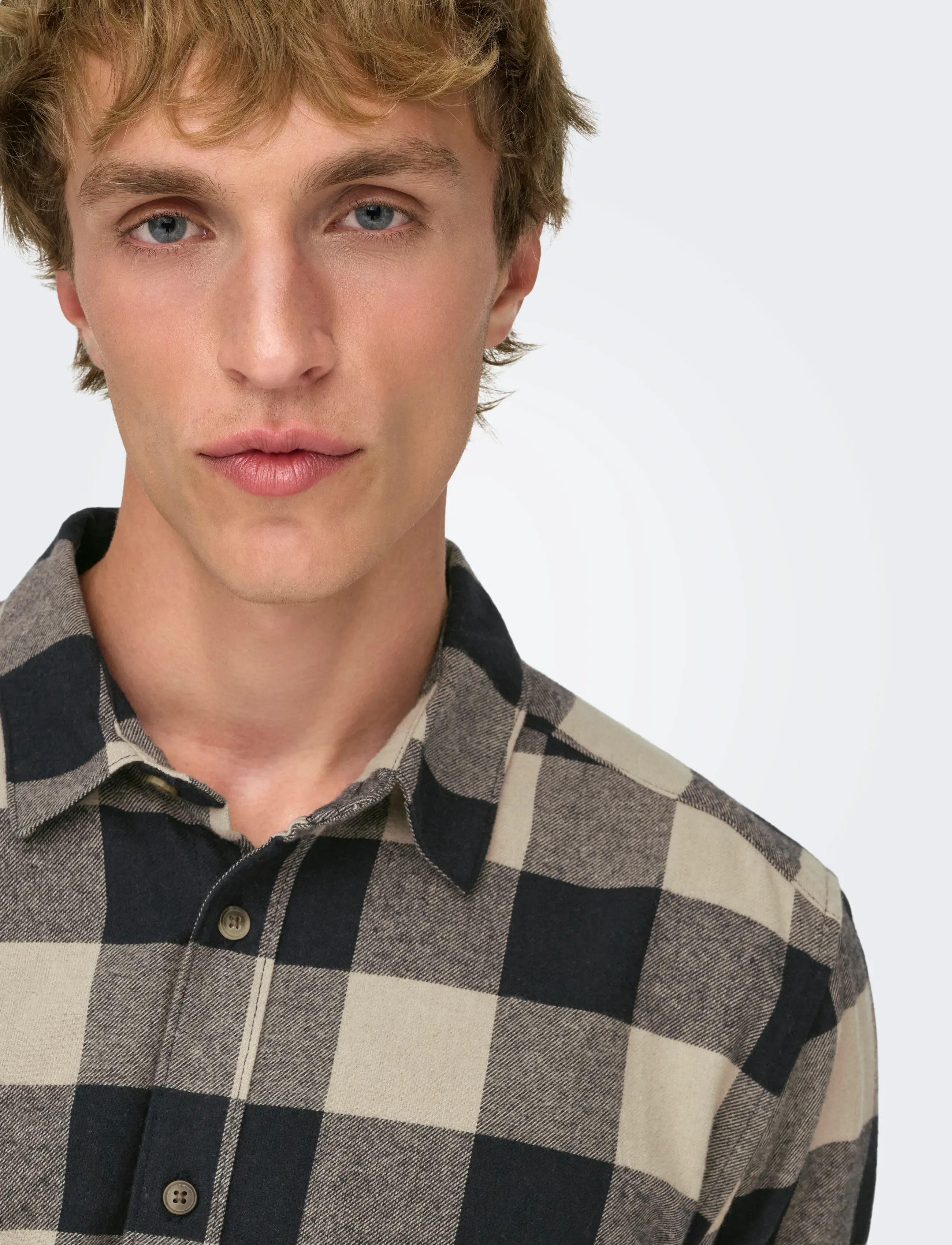 ONLY & SONS Onsgudmund Ls Checked Shirt Noos rutiga skjortor herr – bild 5