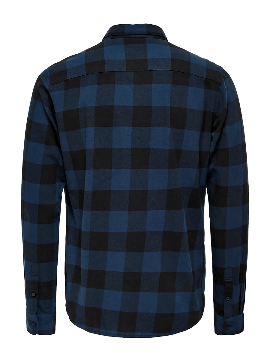ONLY & SONS - ONSGUDMUND LS CHECKED SHIRT NOOS - ruudulised särgid - dress blues - 2