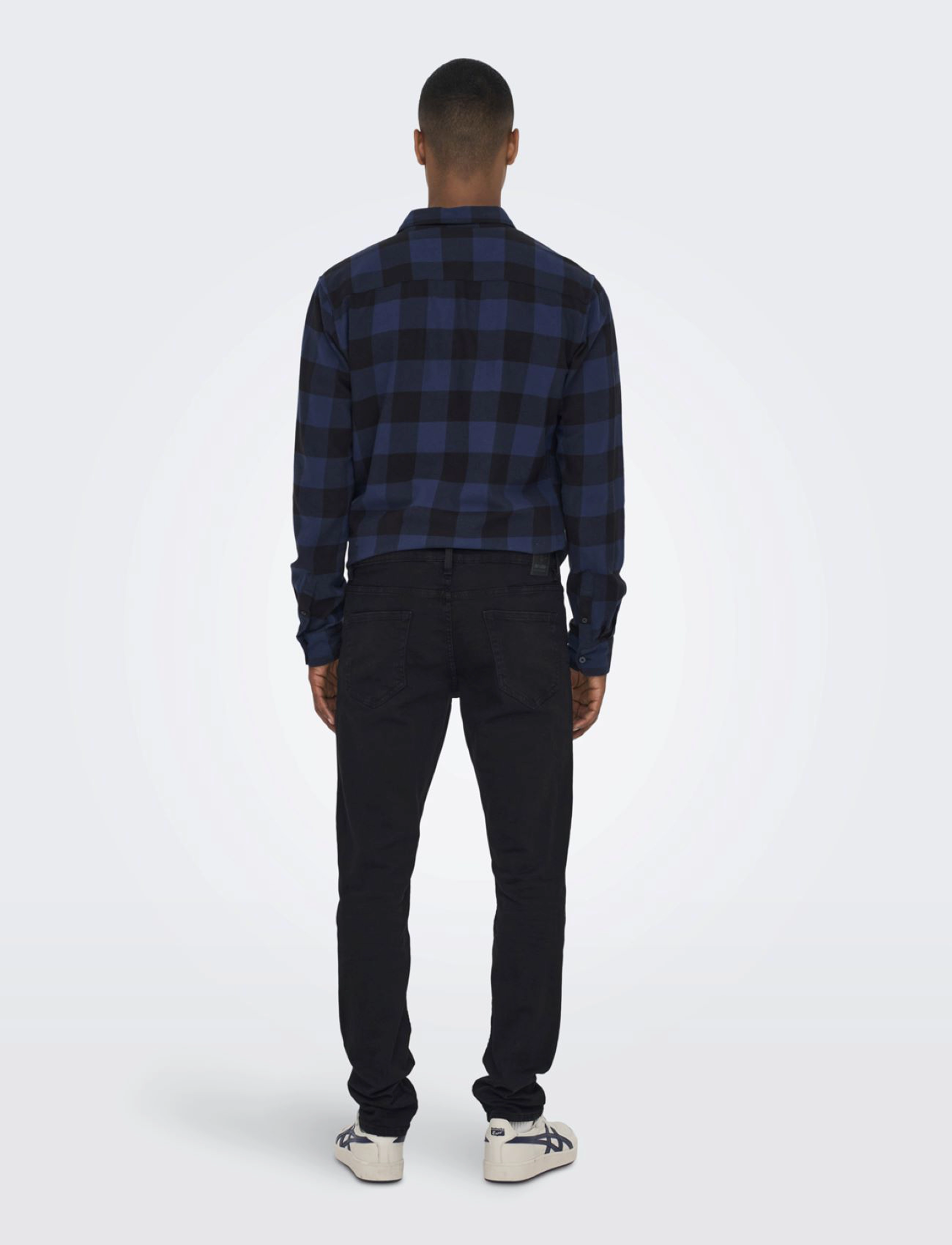 ONLY & SONS - ONSGUDMUND LS CHECKED SHIRT NOOS - ruudulised särgid - dress blues - 4