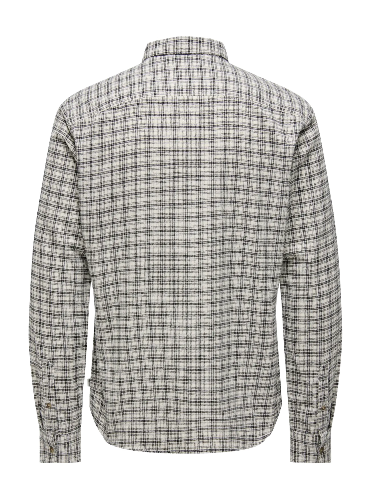 ONLY & SONS - ONSGUDMUND LS CHECKED SHIRT NOOS - karierte hemden - egret - 2