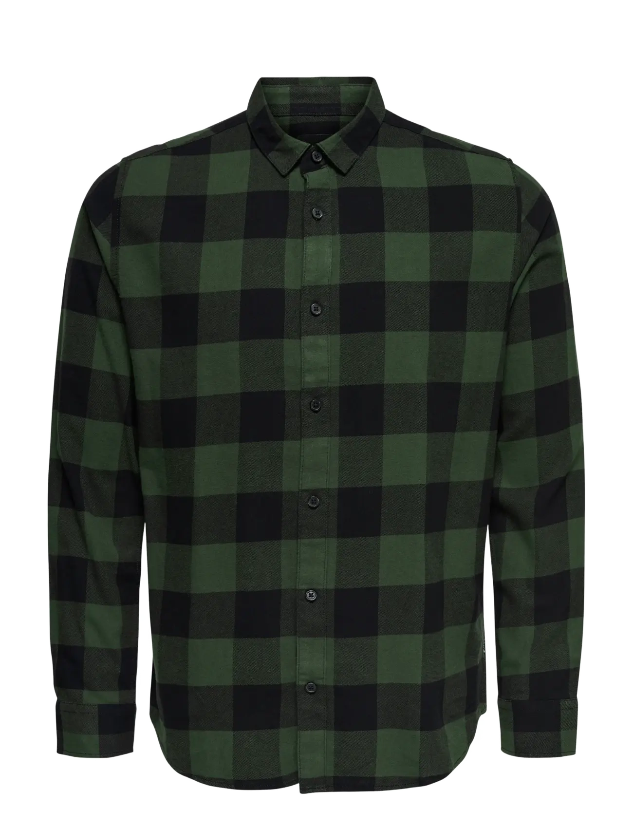 ONLY & SONS Onsgudmund Ls Checked Shirt Noos Grün - M - Herren