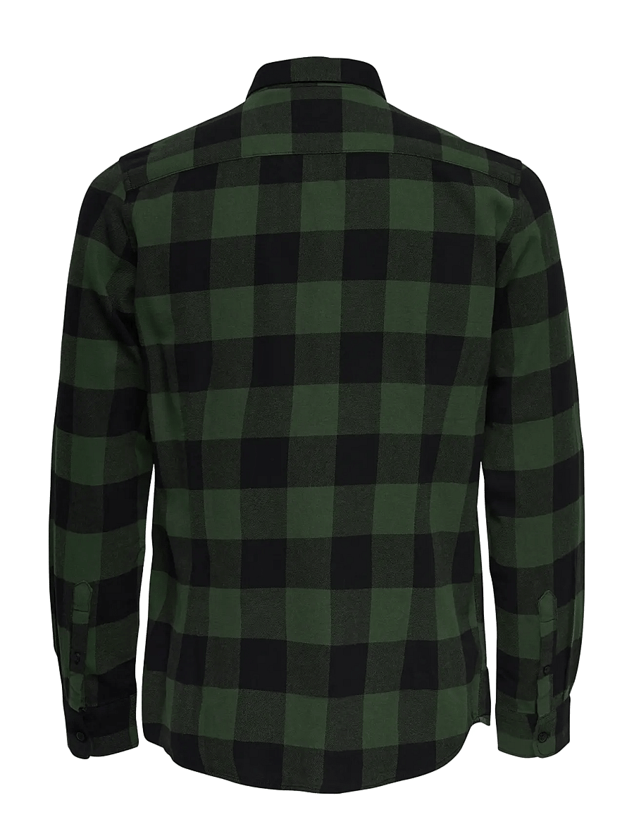 ONLY & SONS - ONSGUDMUND LS CHECKED SHIRT NOOS - karierte hemden - forest night - 2