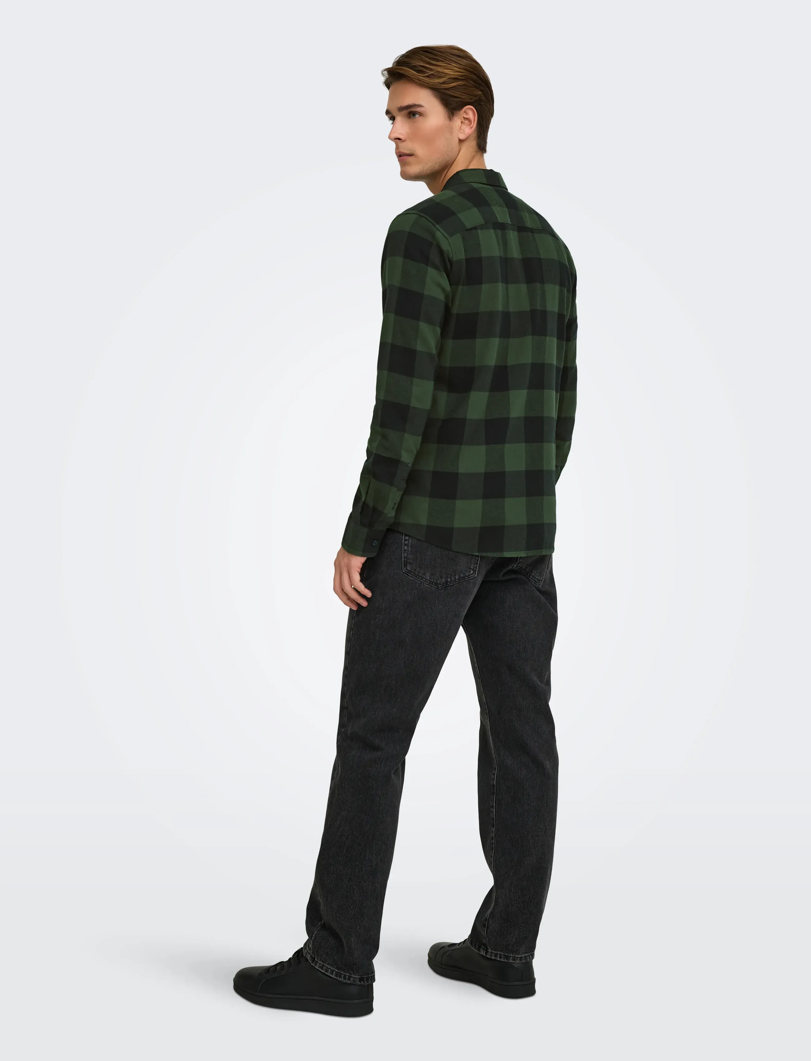 ONLY & SONS - ONSGUDMUND LS CHECKED SHIRT NOOS - die niedrigsten preise - forest night - 3