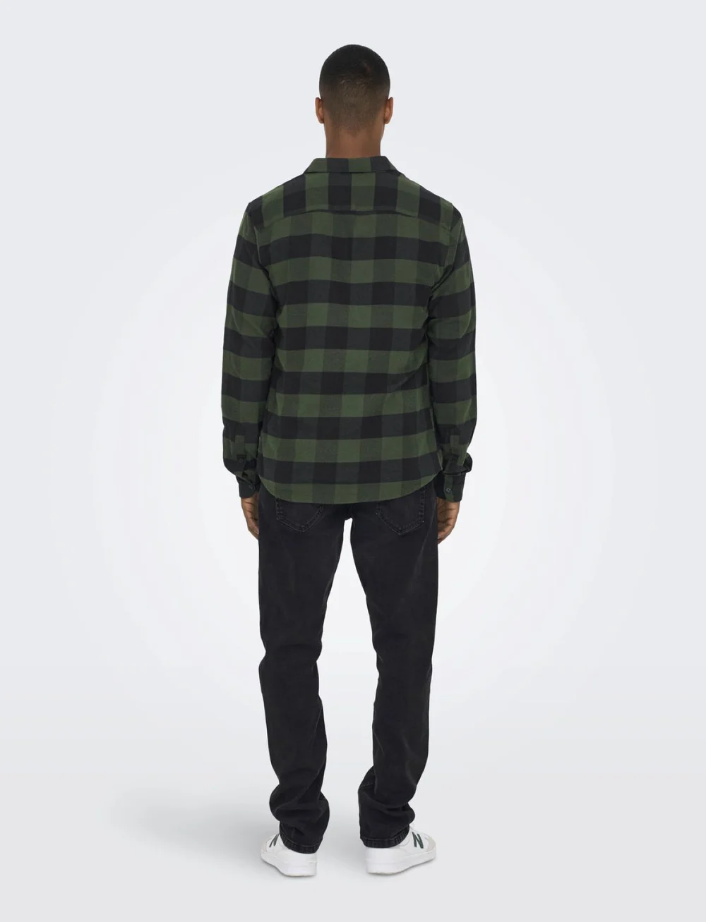 ONLY & SONS - ONSGUDMUND LS CHECKED SHIRT NOOS - rutiga skjortor - forest night - 4